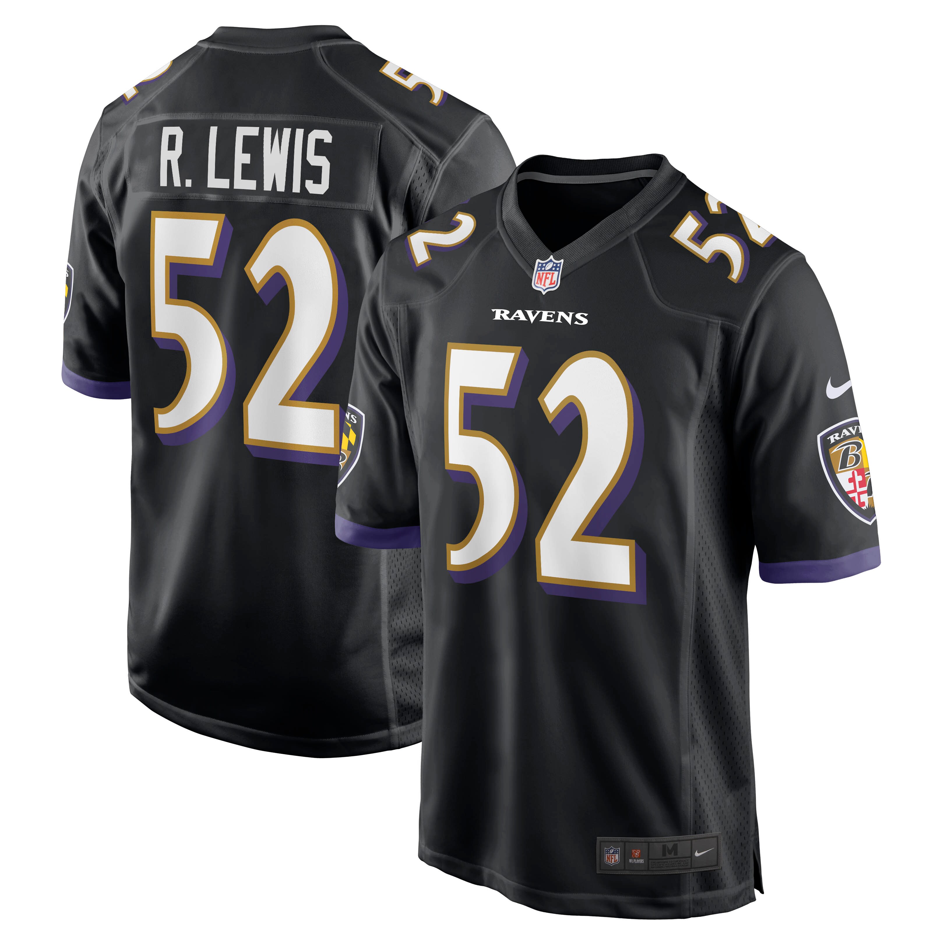 Ray Lewis Baltimore Ravens Retired Player Jersey - Black