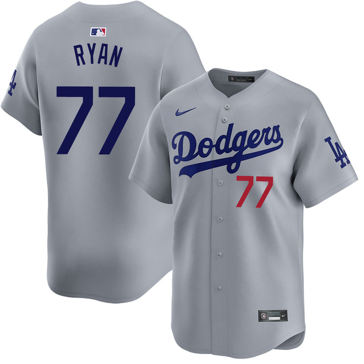 River Ryan Los Angeles Dodgers Alternate Road Limited Jersey