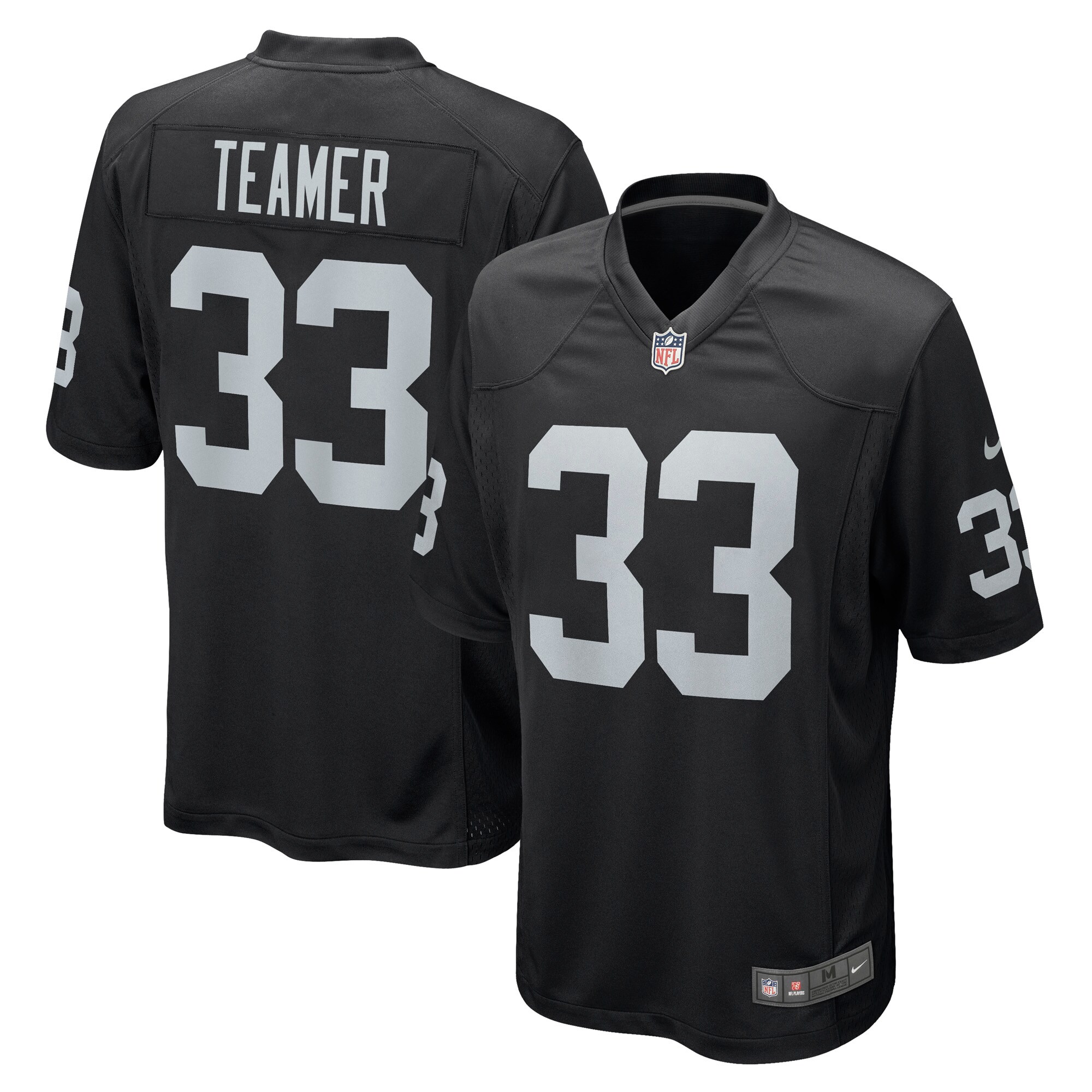 Roderic Teamer Las Vegas Raiders Game Jersey - Black