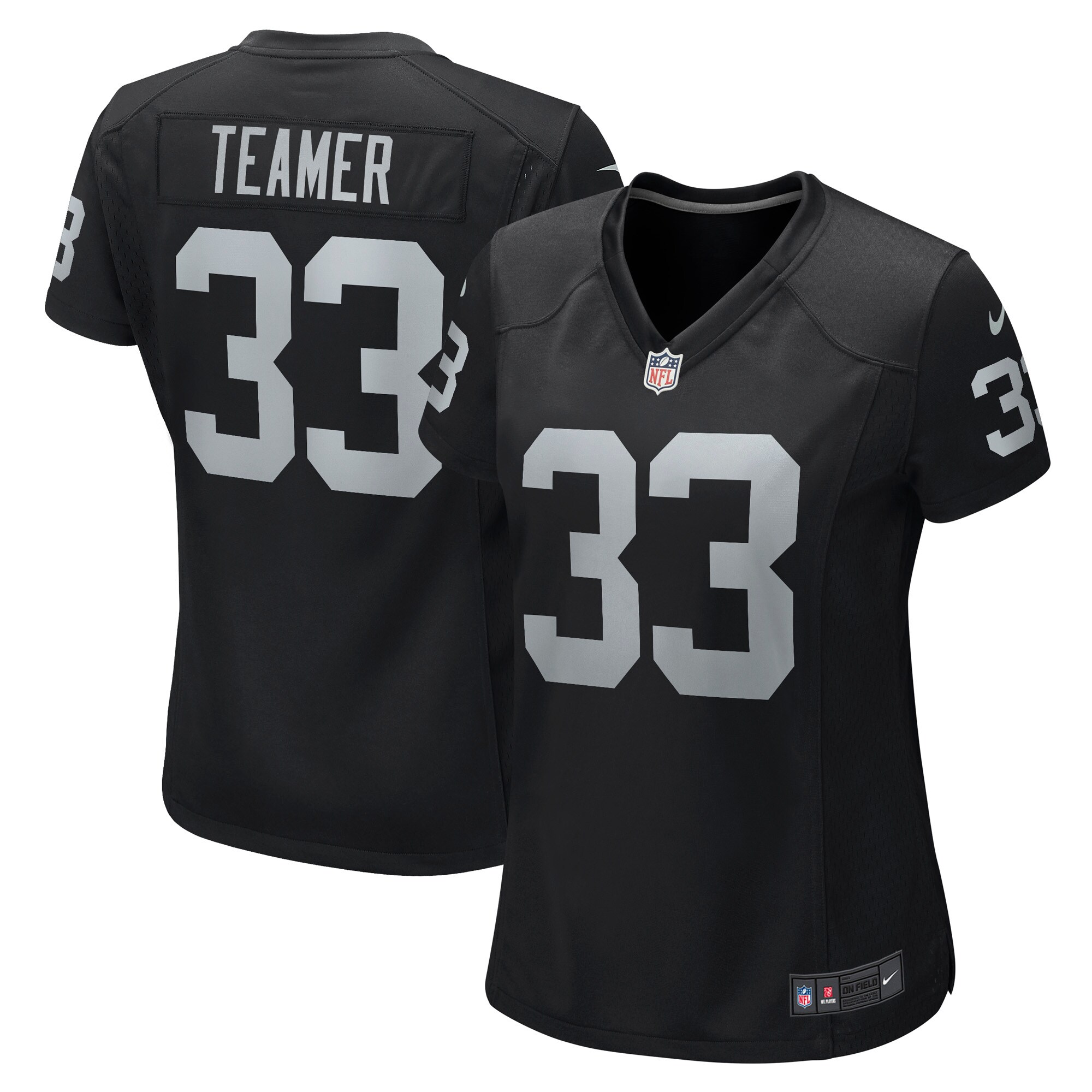 Roderic Teamer Las Vegas Raiders Women's Game Jersey - Black