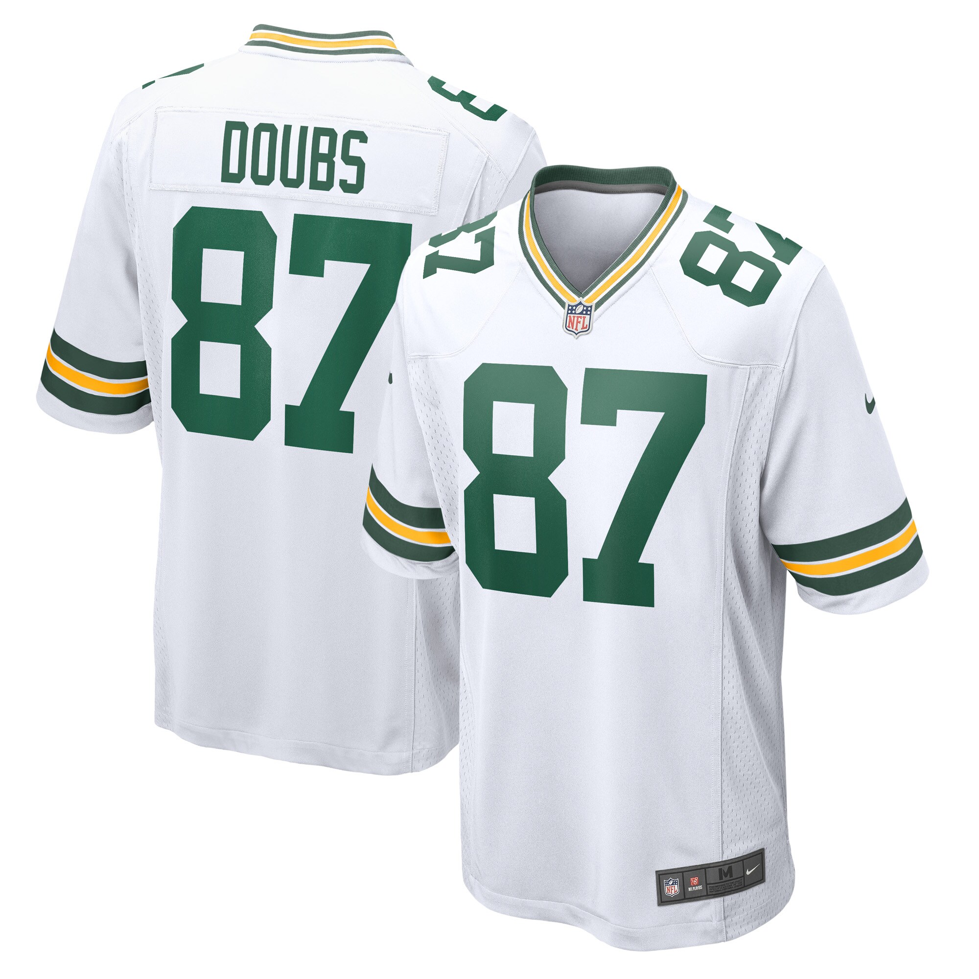 Romeo Doubs Green Bay Packers Game Player Jersey - White