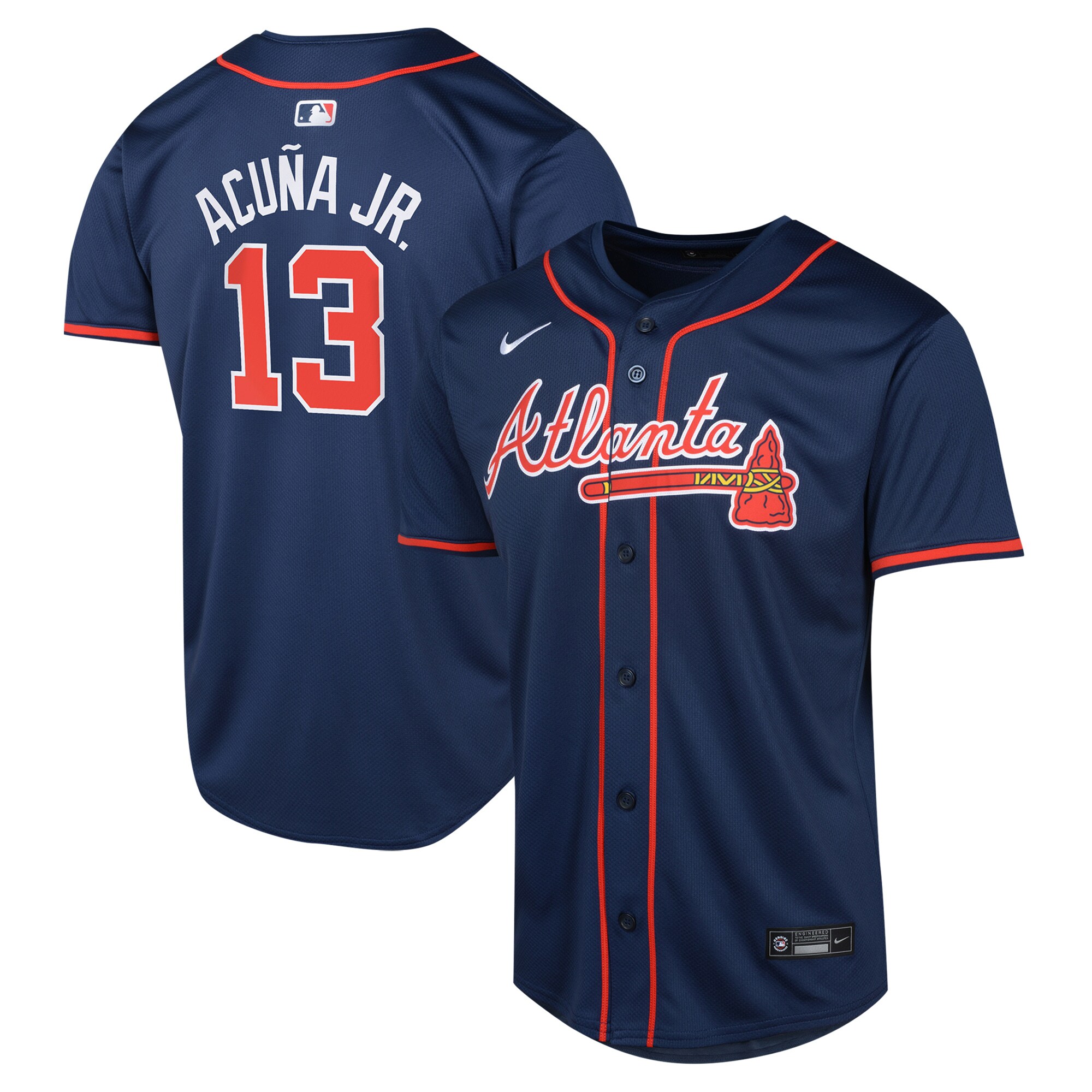 Ronald Acu\u00c3\u00b1a Jr. Atlanta Braves Youth Alternate Limited Player Jersey\u00c2\u00a0\u00e2\u20ac\u201c Navy
