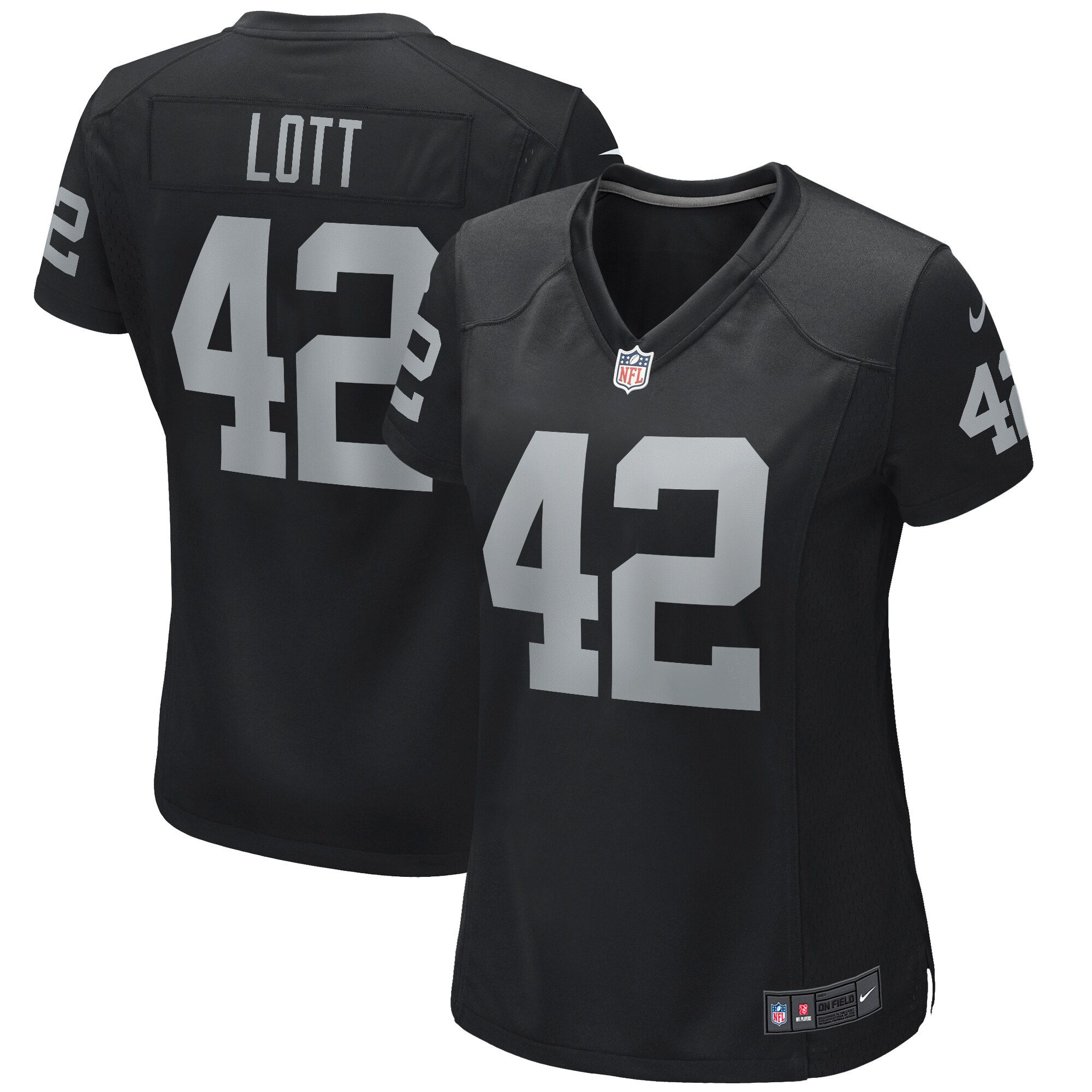 Ronnie Lott Las Vegas Raiders Women's Game Retired Player Jersey - Black