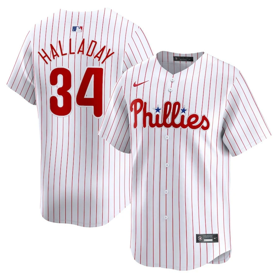 Roy Halladay 34 Philadelphia Phillies Home Limited Player Men Jersey - White