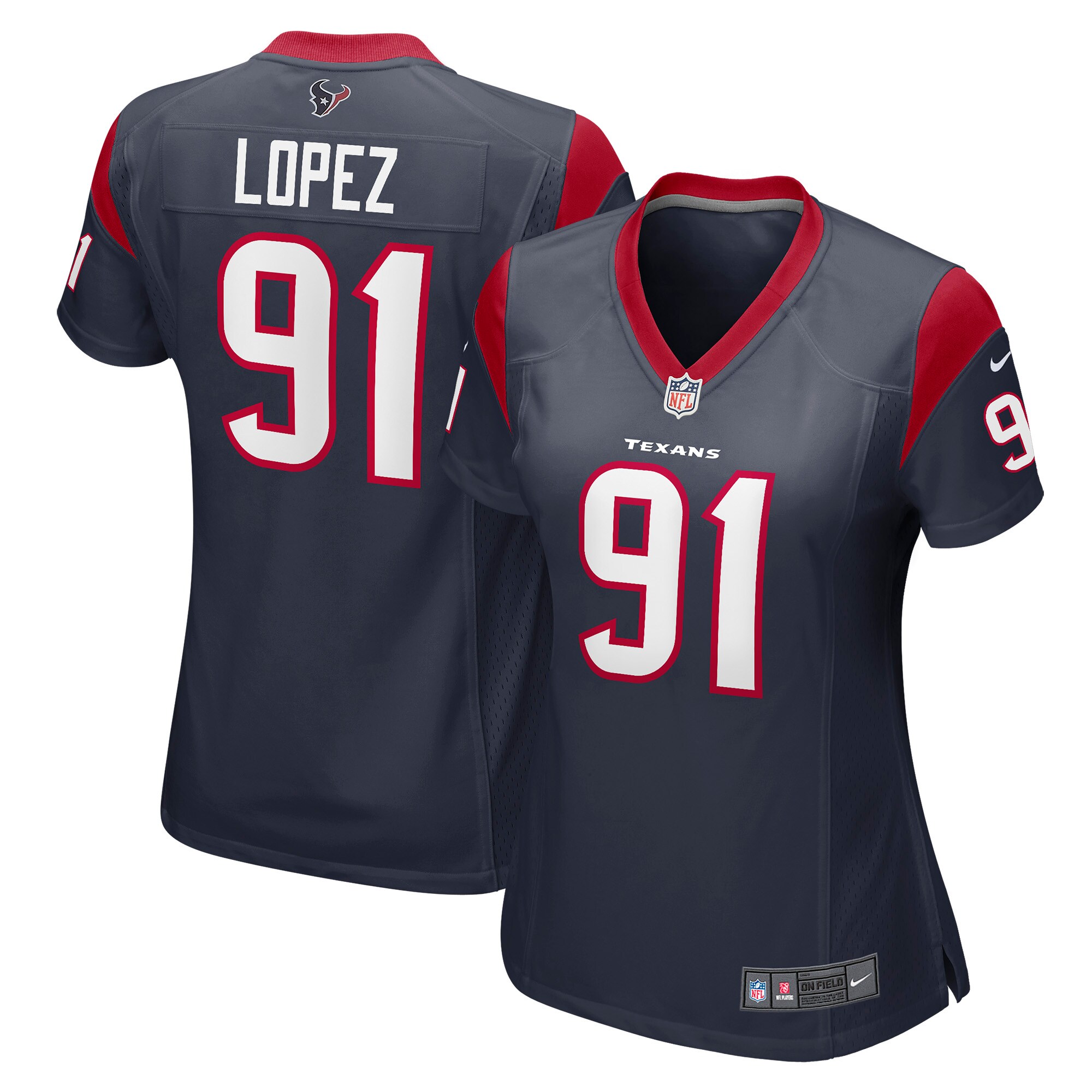 Roy Lopez Houston Texans Women's Player Game Jersey - Navy