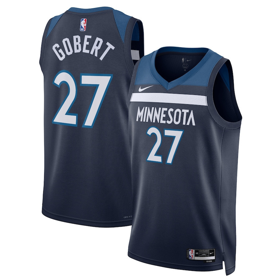 Rudy Gobert 27 Minnesota Timberwolves Unisex Swingman Jersey - Icon Edition - Navy