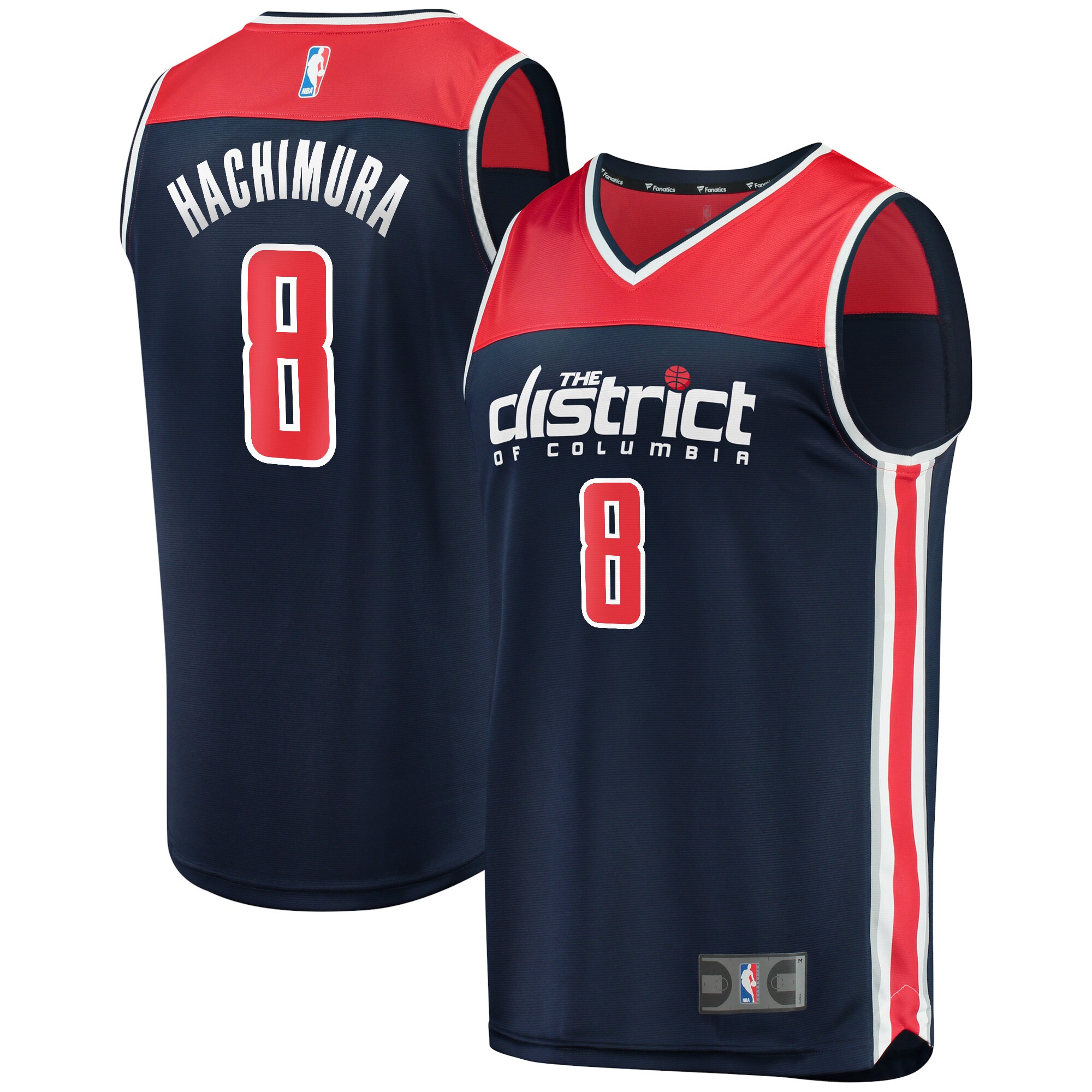 Rui Hachimura Washington Wizards Fanatics Youth Fast Break Replica Player Team Jersey - Statement Edition - Navy