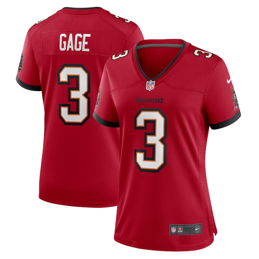 Russell Gage 3 Tampa Bay Buccaneers Women Game Jersey - Red