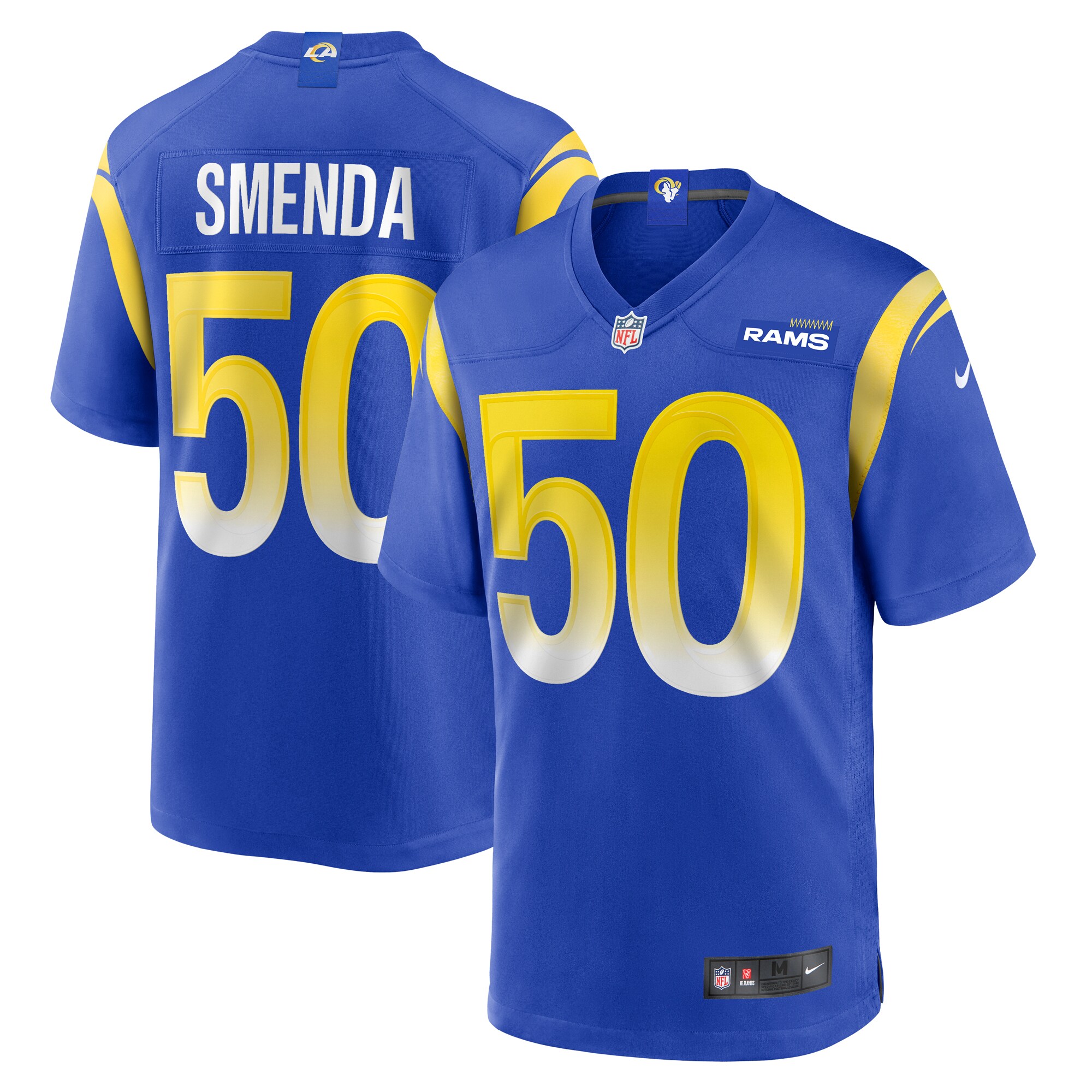 Ryan Smenda Los Angeles Rams Home Game Jersey - Royal