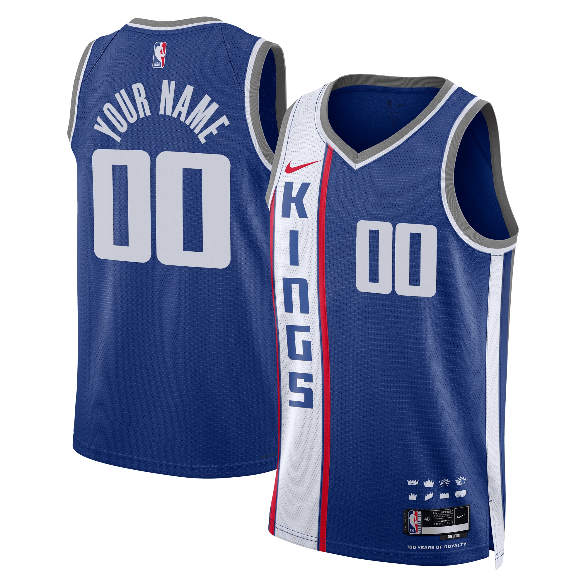 Sacramento Kings Unisex 2023\/24 Custom Swingman Jersey - Blue - City Edition