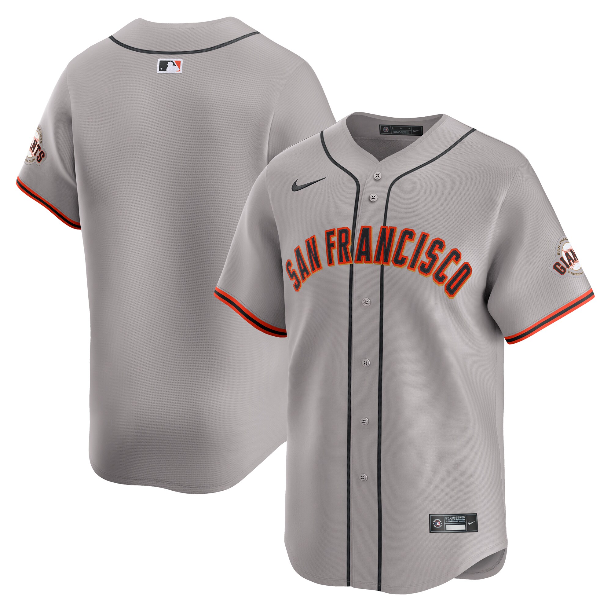 San Francisco Giants Away Limited Jersey - Gray