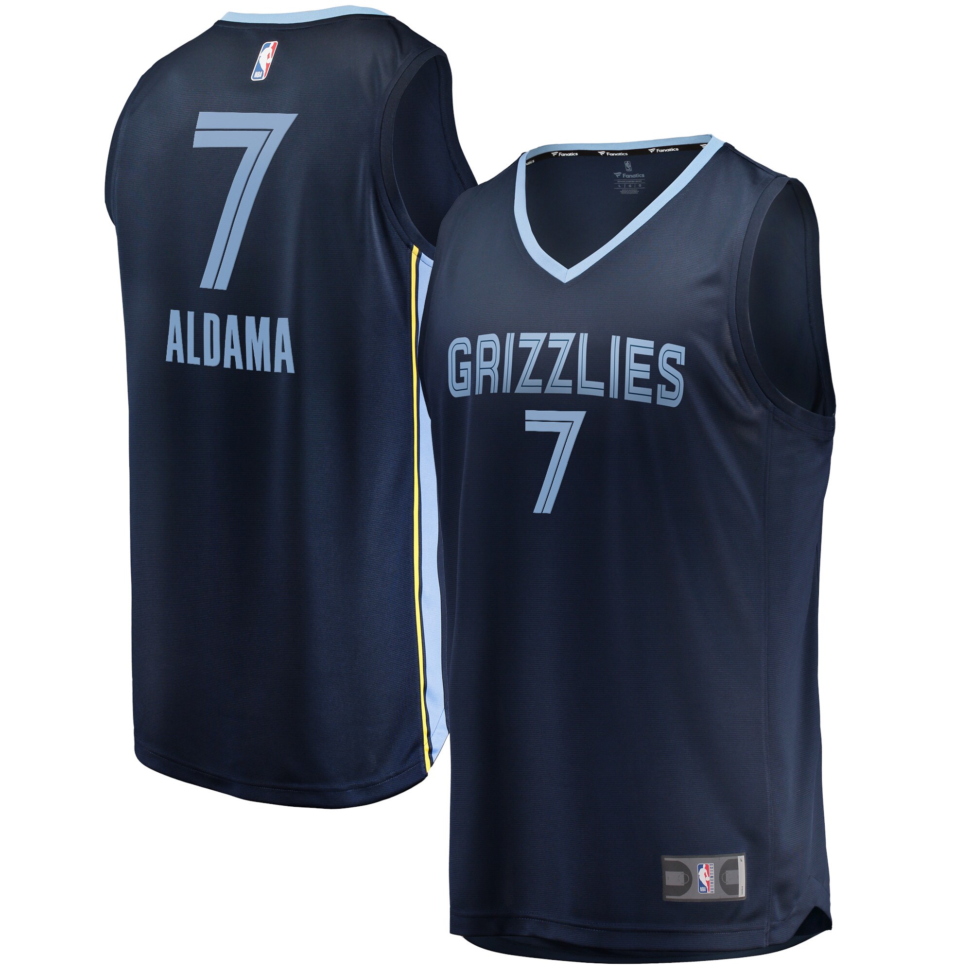 Santi Aldama Memphis Grizzlies Fanatics Fast Break Replica Jersey - Icon Edition - Navy
