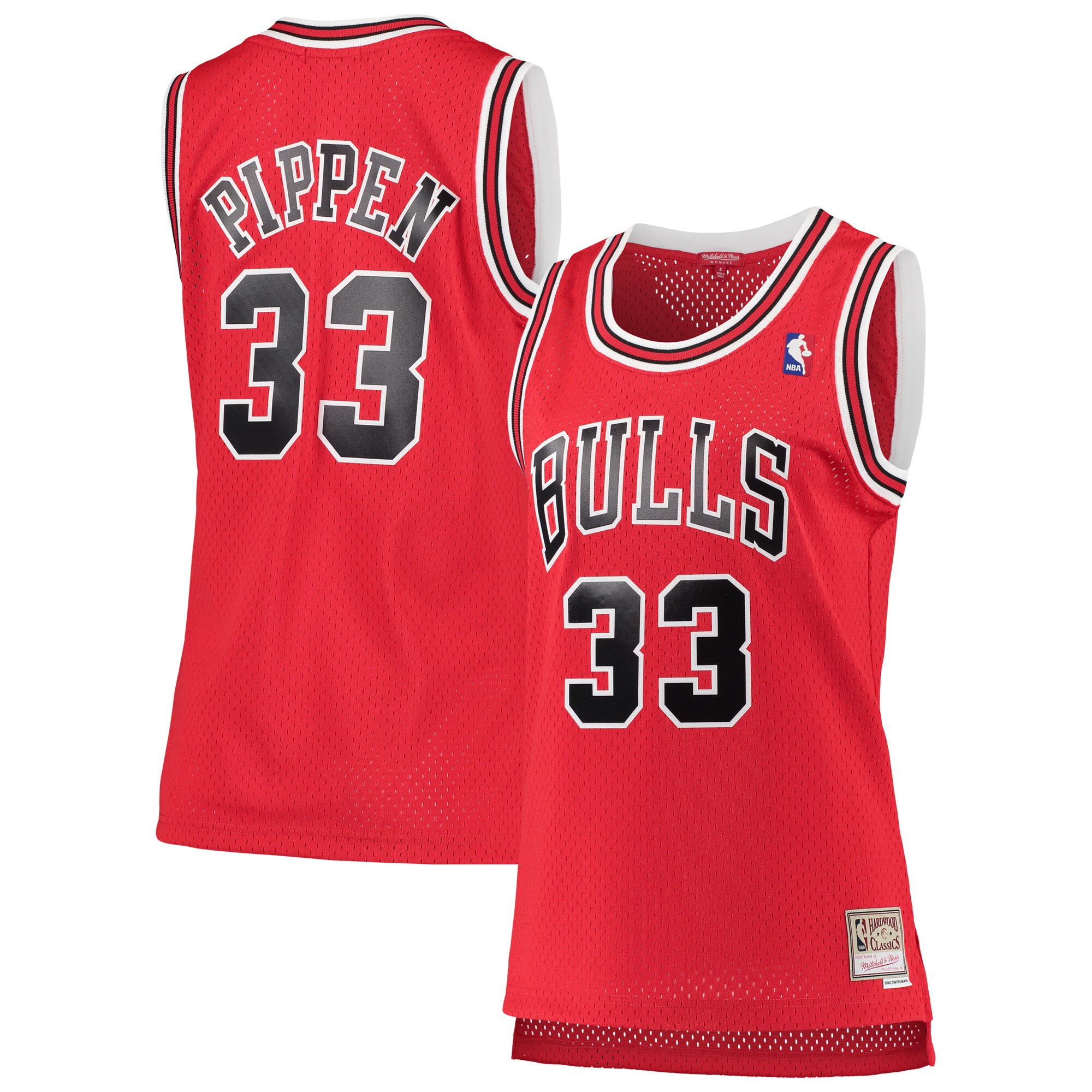 Scottie Pippen Chicago Bulls Mitchell & Ness Women's 1997\/98 Hardwood Classics Swingman Jersey - Red