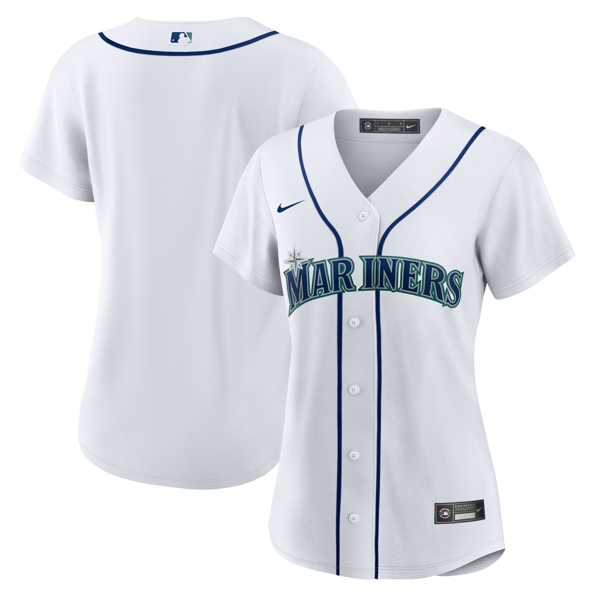 Seattle Mariners Women's Home Replica Team Jersey - White