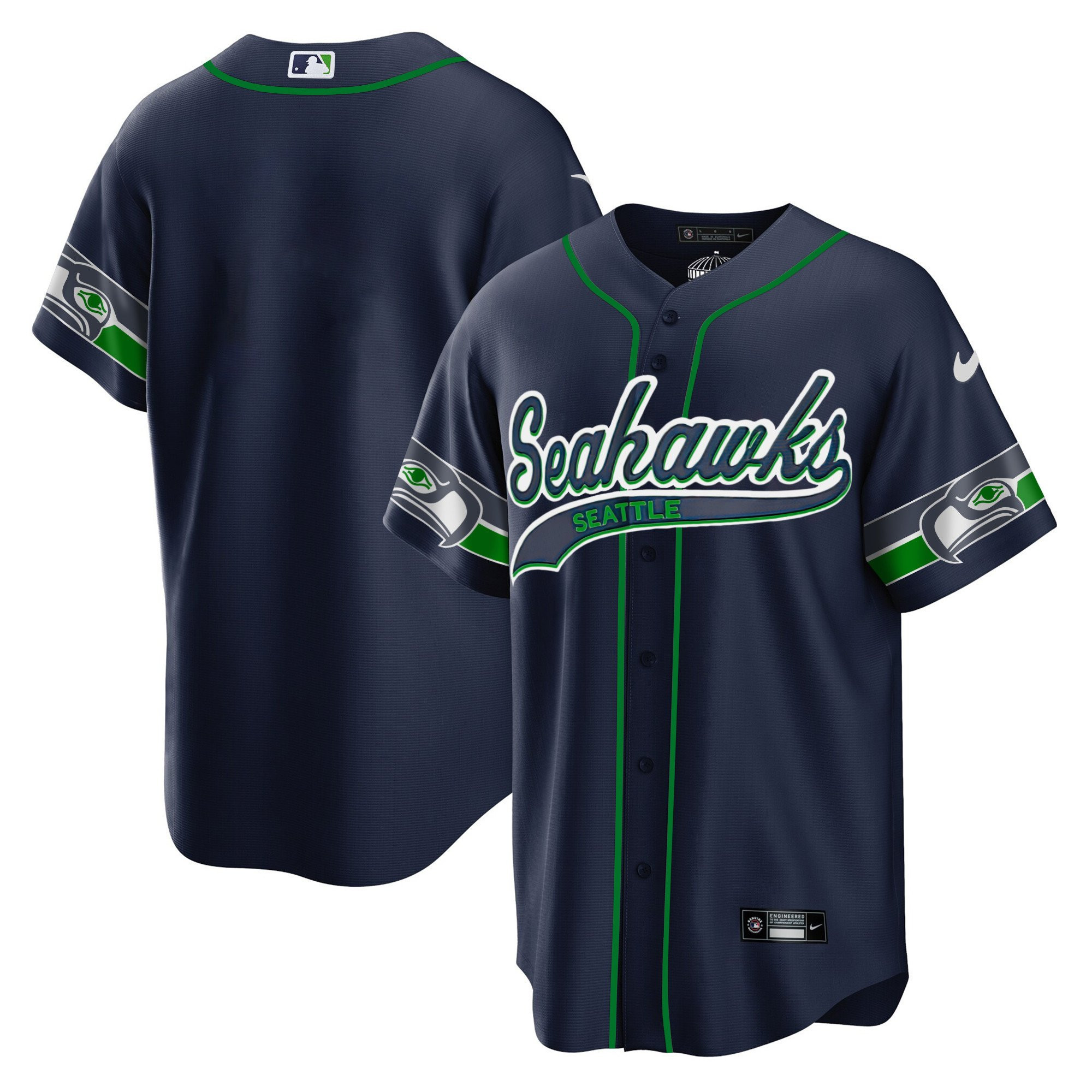 Seattle Seahawks Men Jersey - Navy