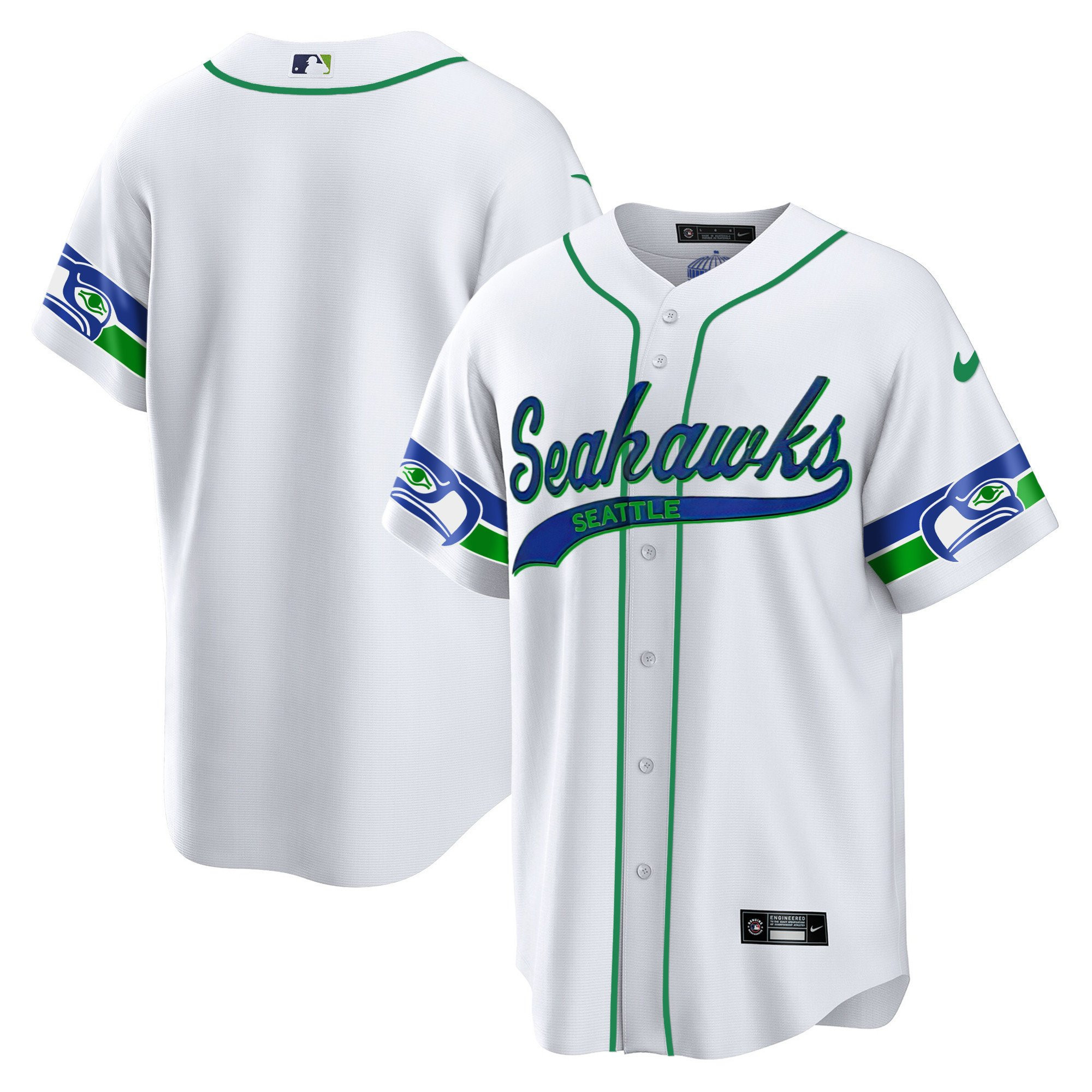 Seattle Seahawks Throwback Men Jersey - White
