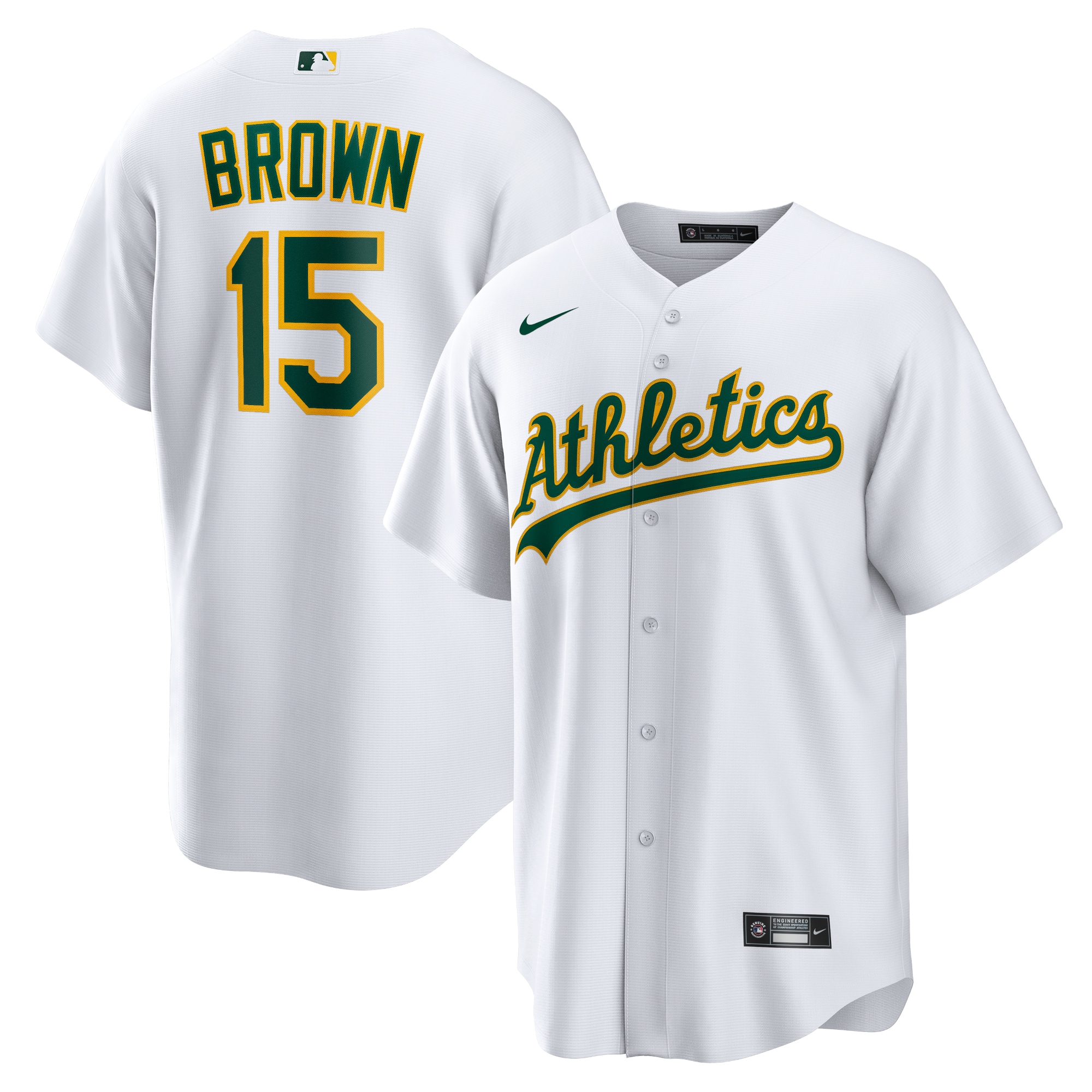 Seth Brown Oakland Athletics Home Replica Jersey - White