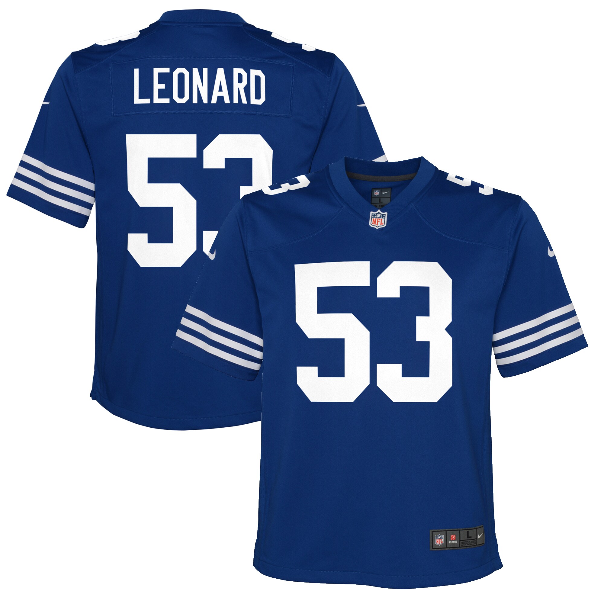 Shaquille Leonard Indianapolis Colts Youth Game Jersey - Royal