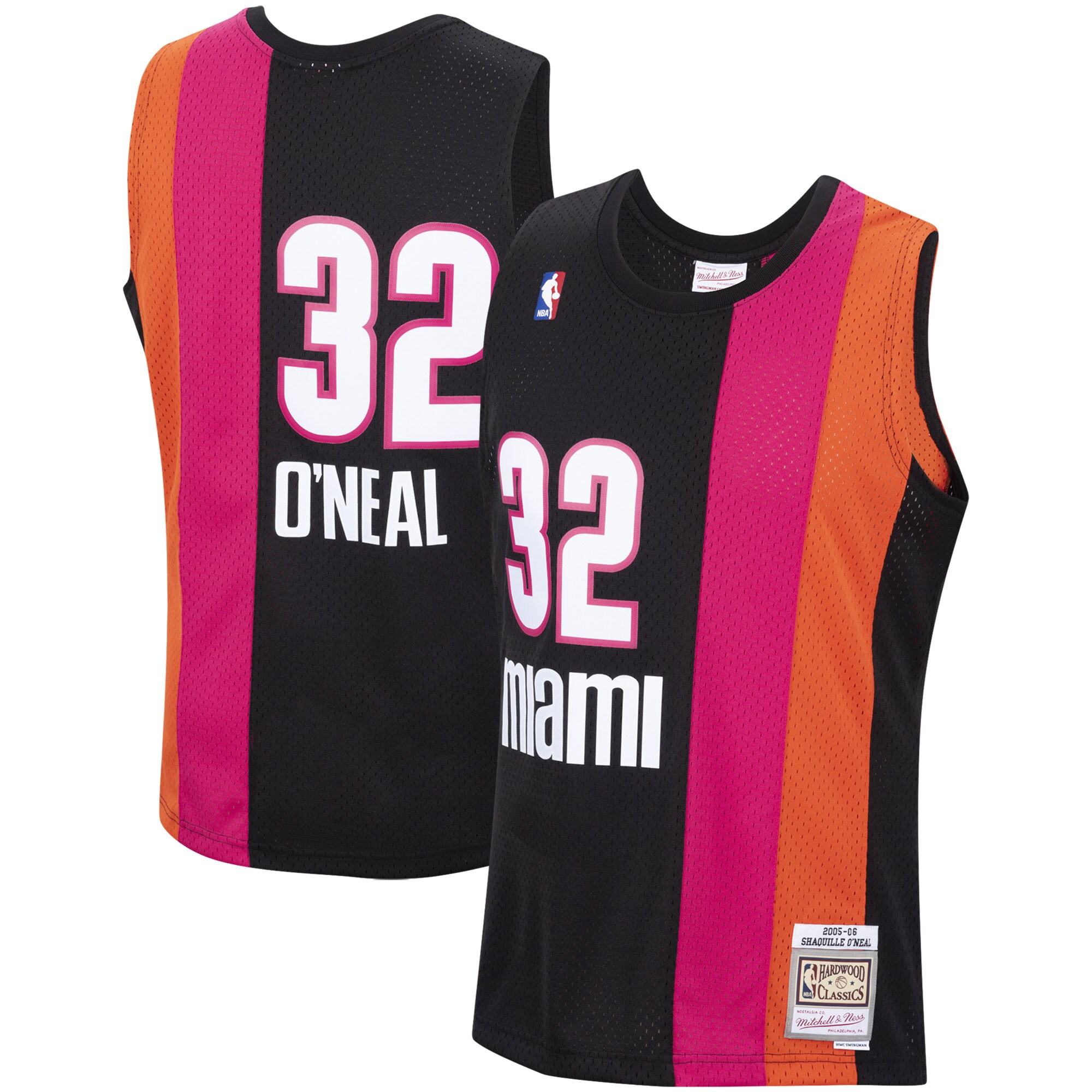 Shaquille O'Neal Miami Heat Mitchell & Ness 2005\/06 Hardwood Classics Swingman Jersey - Black