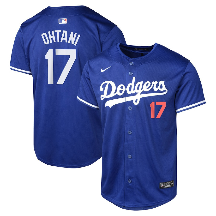 Shohei Ohtani 17 Los Angeles Dodgers Alternate Limited YOUTH Jersey - Royal