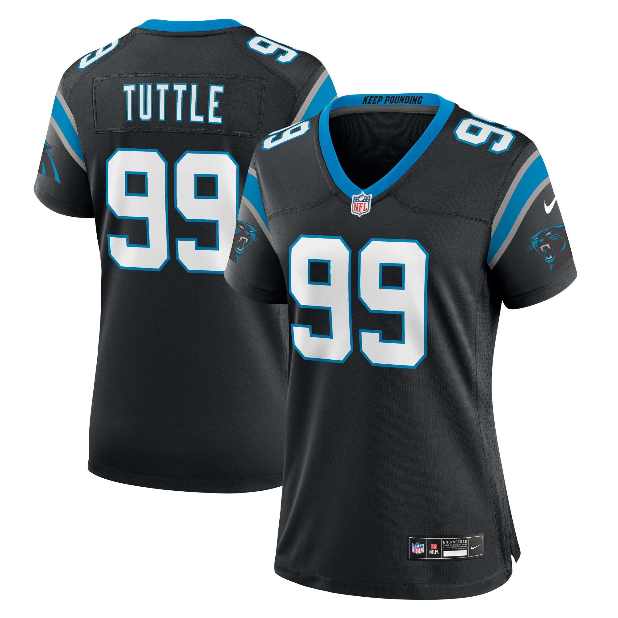 Shy Tuttle Carolina Panthers Women's Game Player Jersey - Black