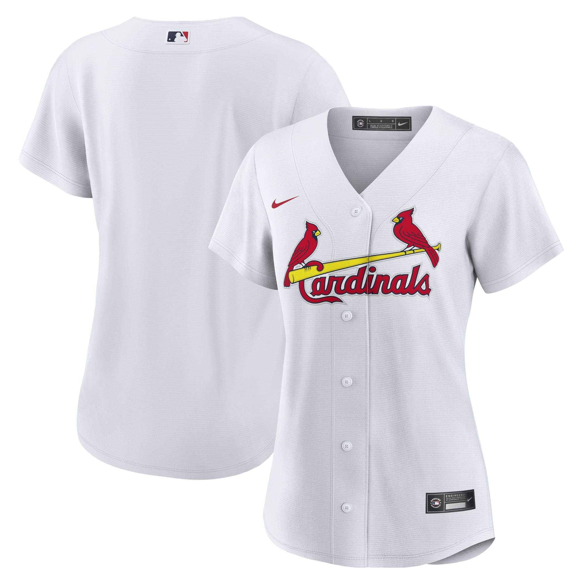 St. Louis Cardinals Women's Home Replica Team Jersey - White