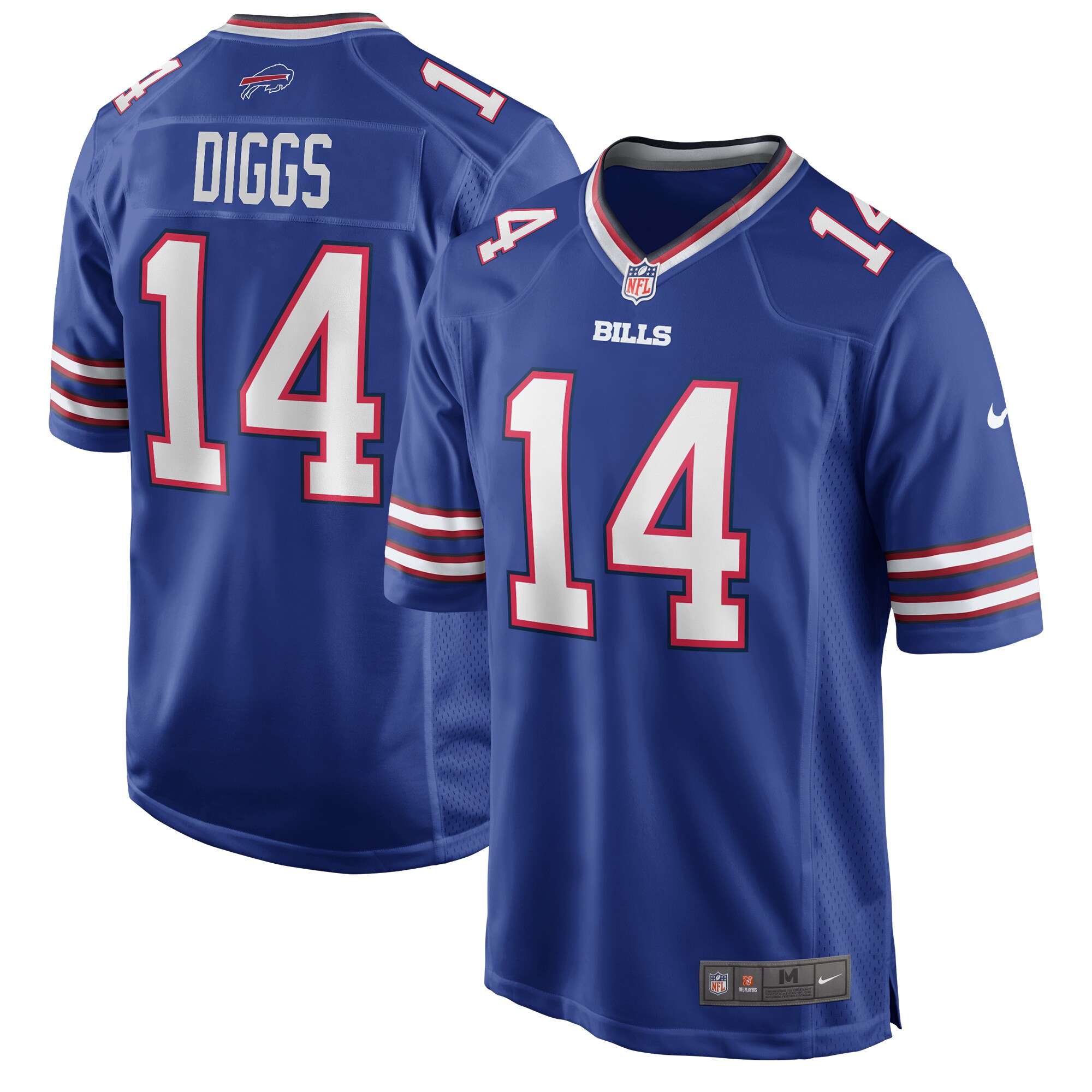 Stefon Diggs Buffalo Bills Logo Game Player Jersey - Royal