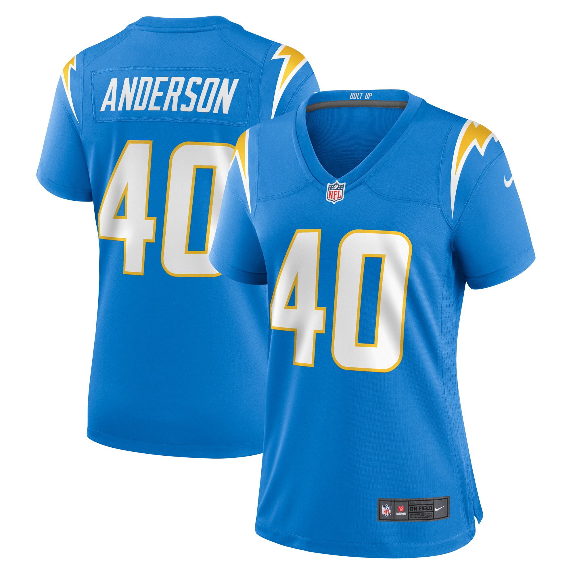 Stephen Anderson Los Angeles Chargers Women's Game Jersey - Powder Blue