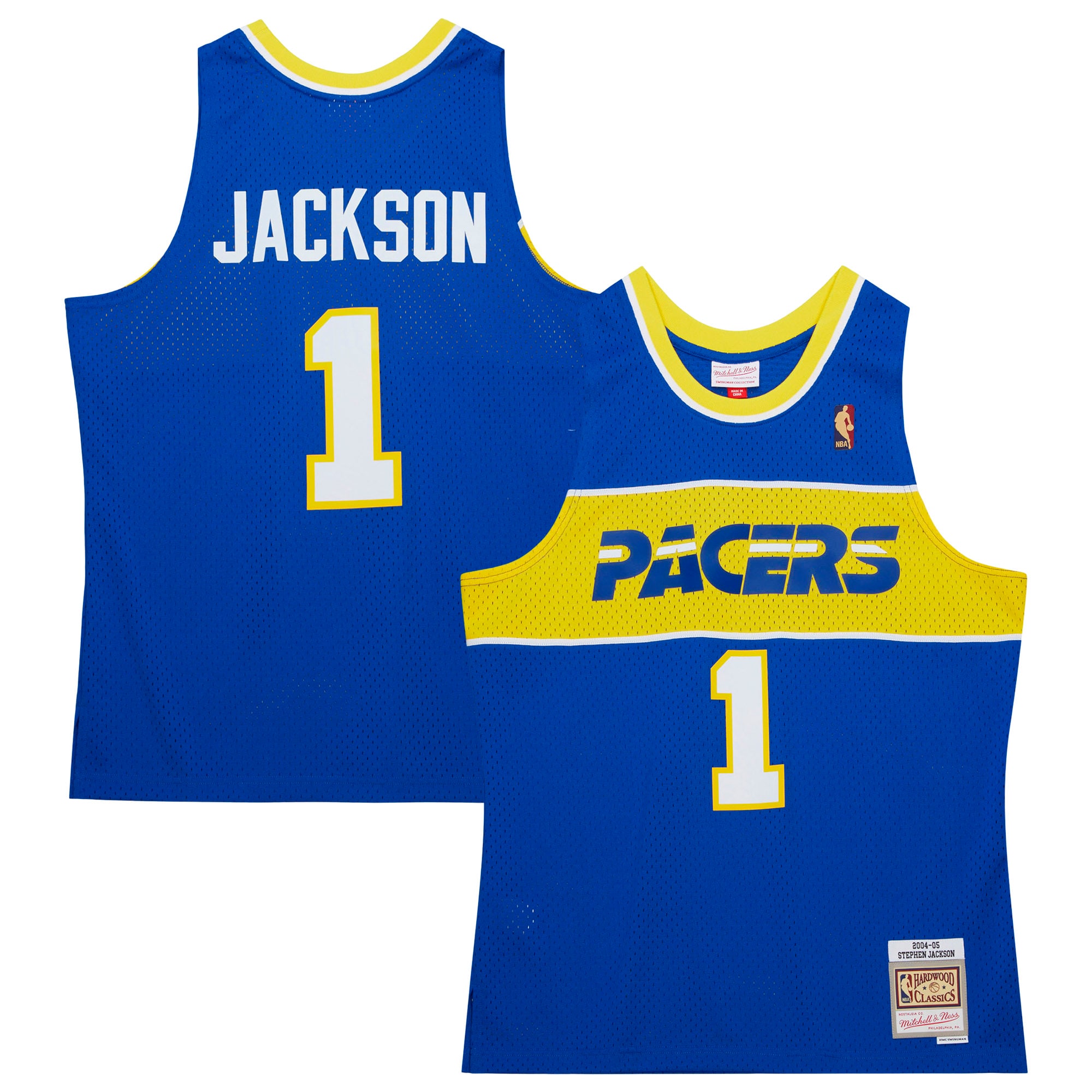 Stephen Jackson Indiana Pacers Mitchell & Ness 2004\/05 Hardwood Classics Swingman Jersey - Royal