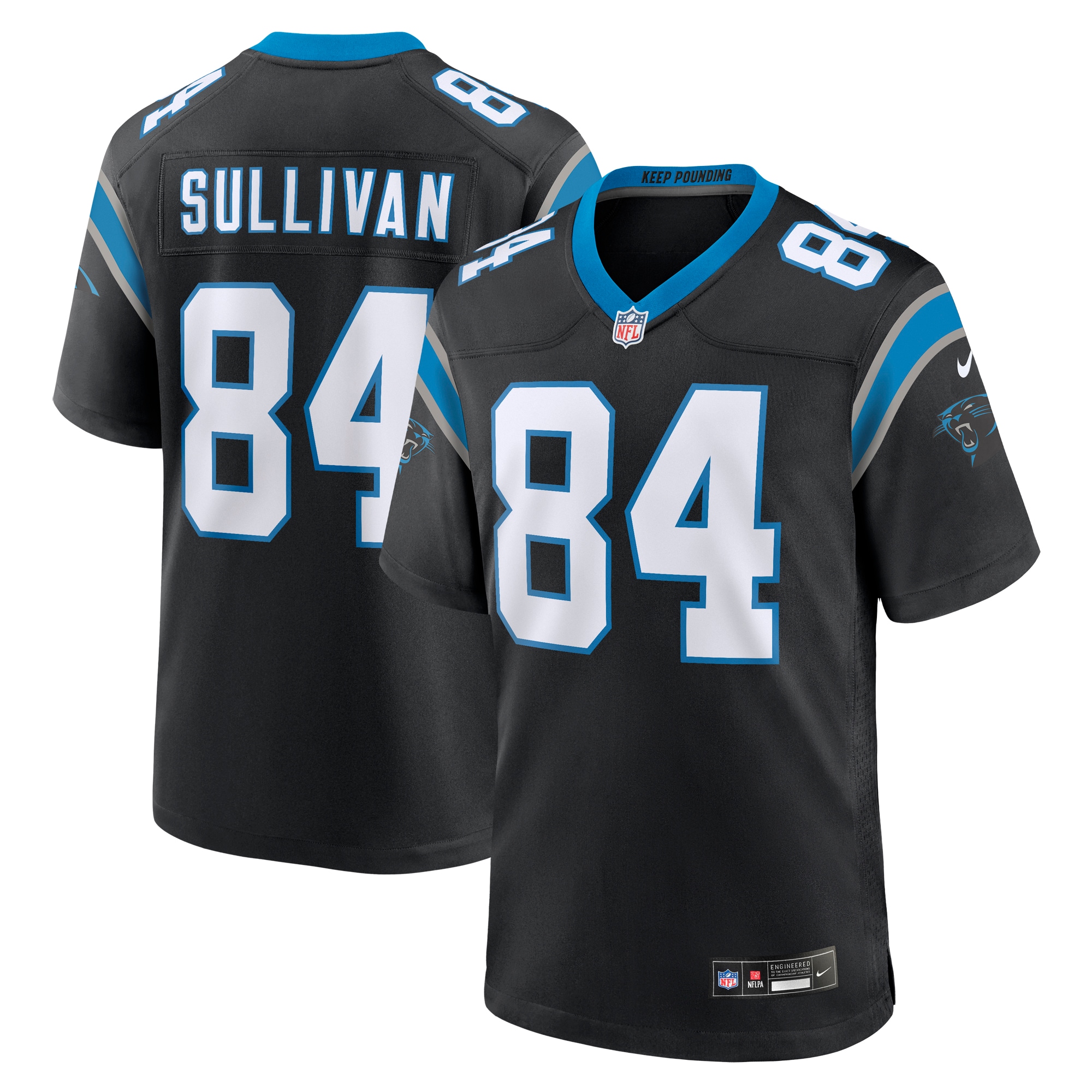 Stephen Sullivan Carolina Panthers Team Game Jersey - Black