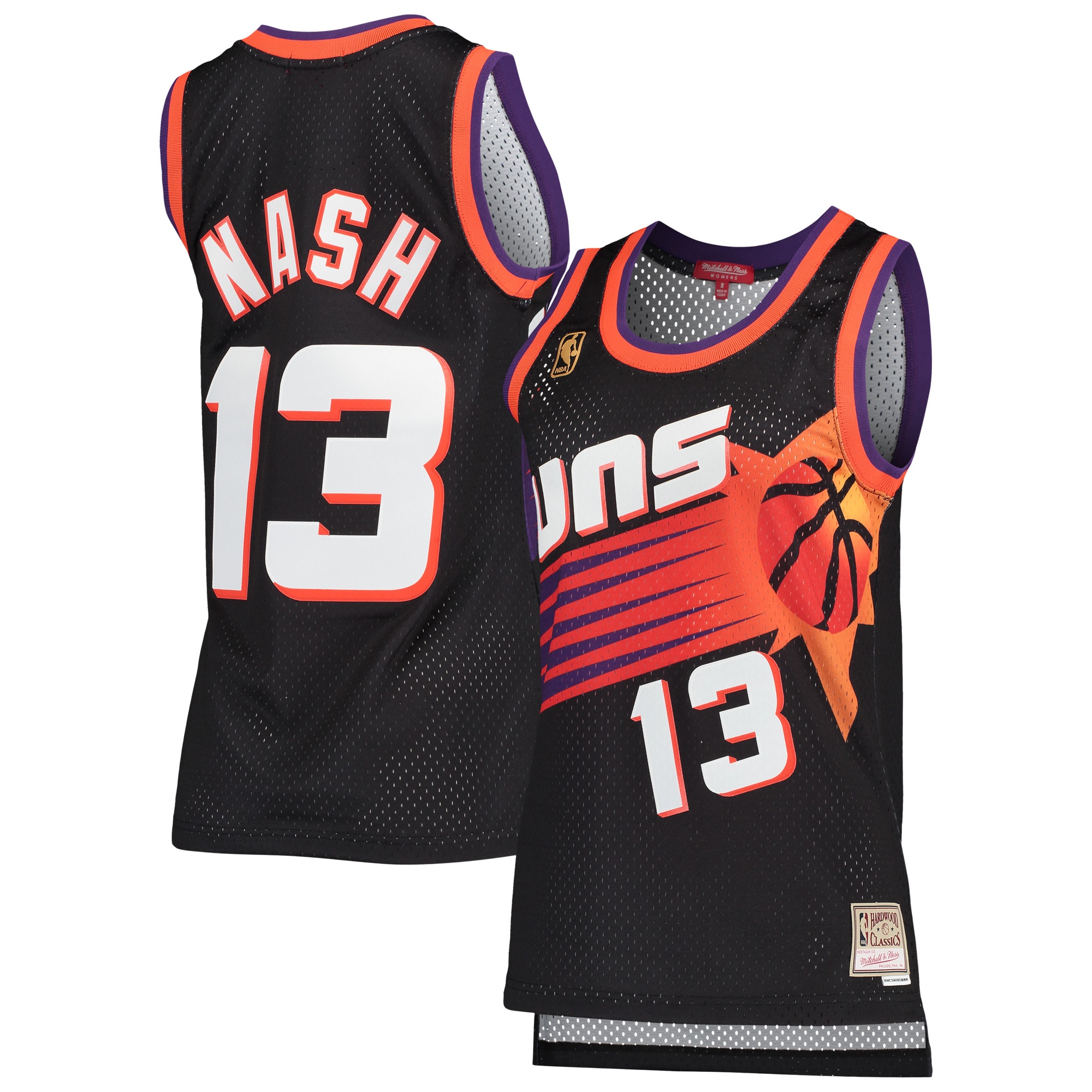 Steve Nash Phoenix Suns Mitchell & Ness Women's Hardwood Classics Swingman Jersey - Black
