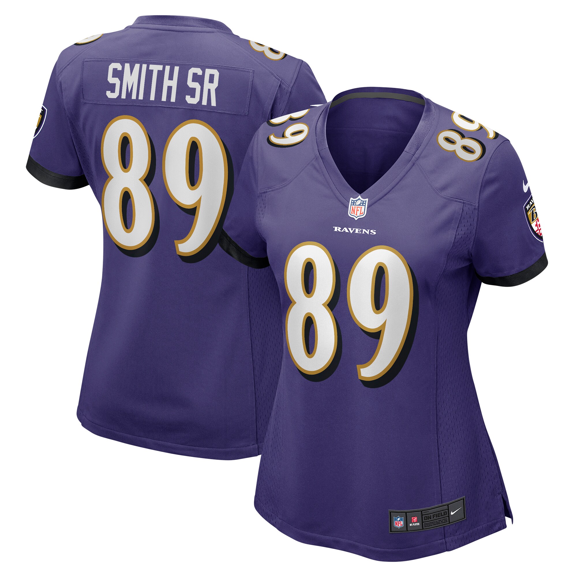 Steve Smith Sr. Baltimore Ravens Women's Retired Player Game Jersey - Purple
