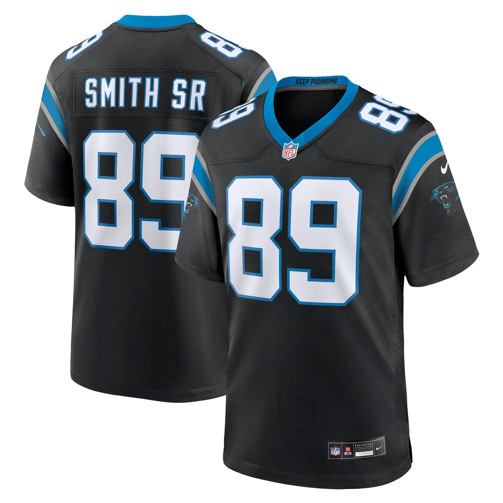 Steve Smith Sr. Carolina Panthers Retired Player Game Jersey - Black
