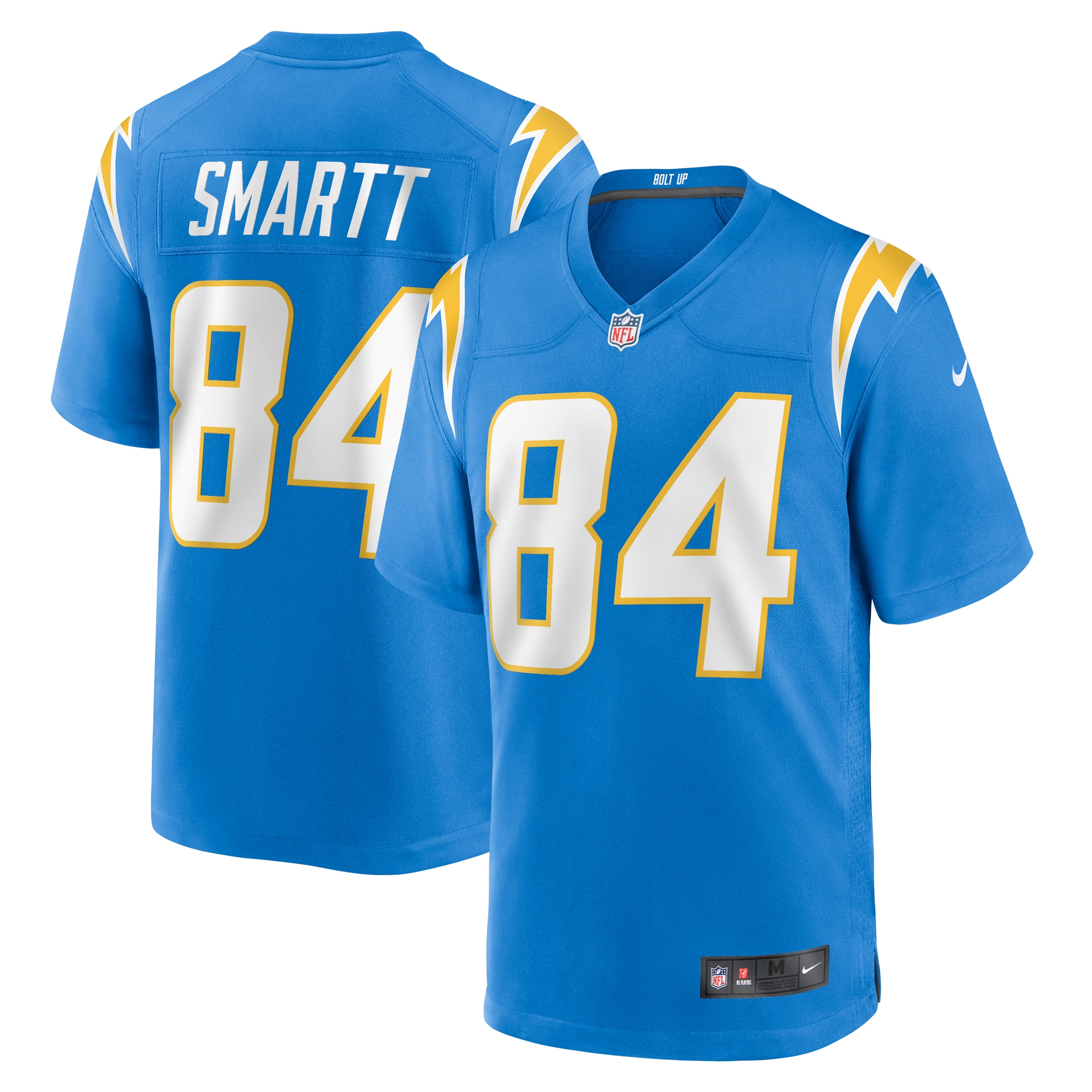Stone Smartt Los Angeles Chargers Team Game Jersey - Powder Blue