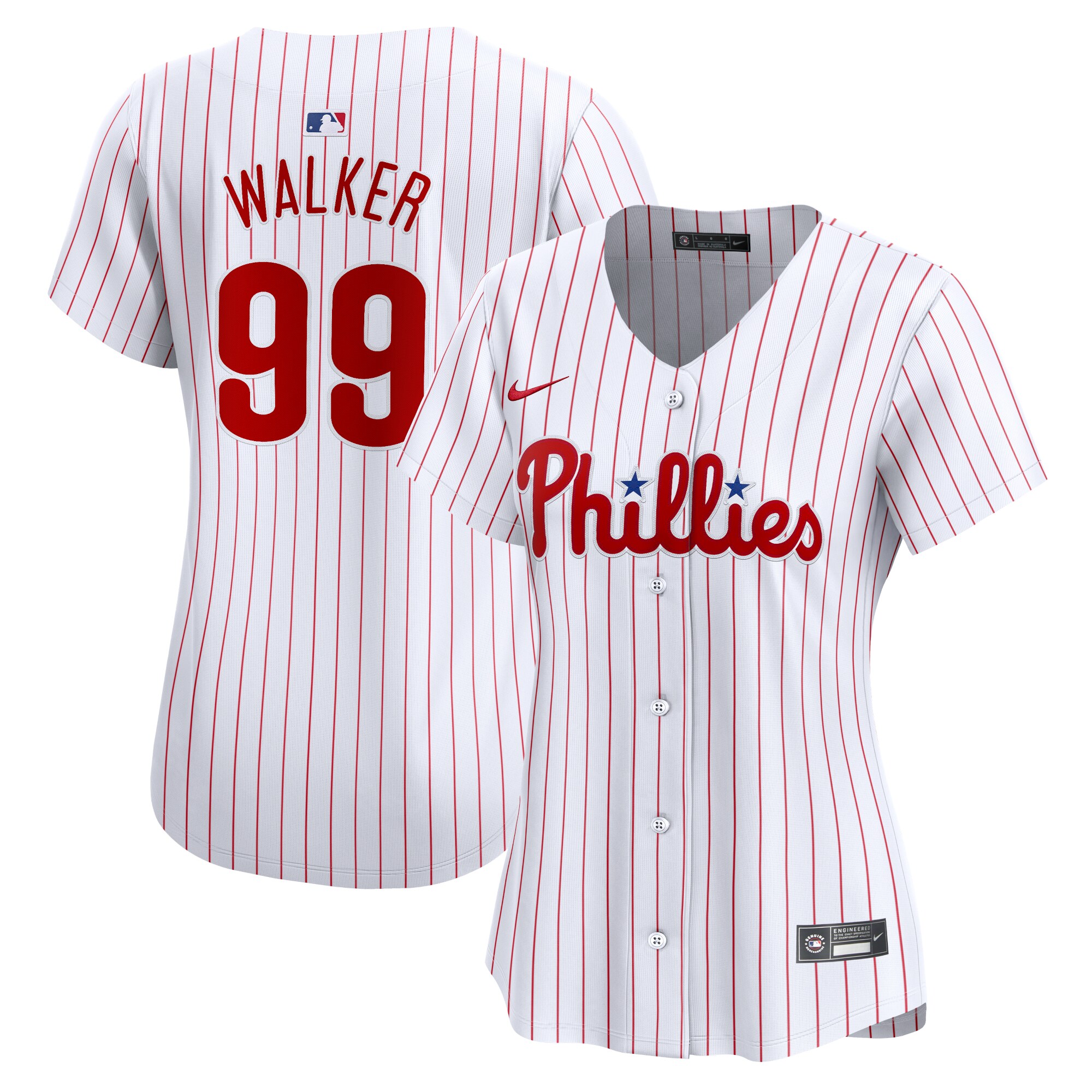 Taijuan Walker Philadelphia Phillies Women's Home Limited Player Jersey - White