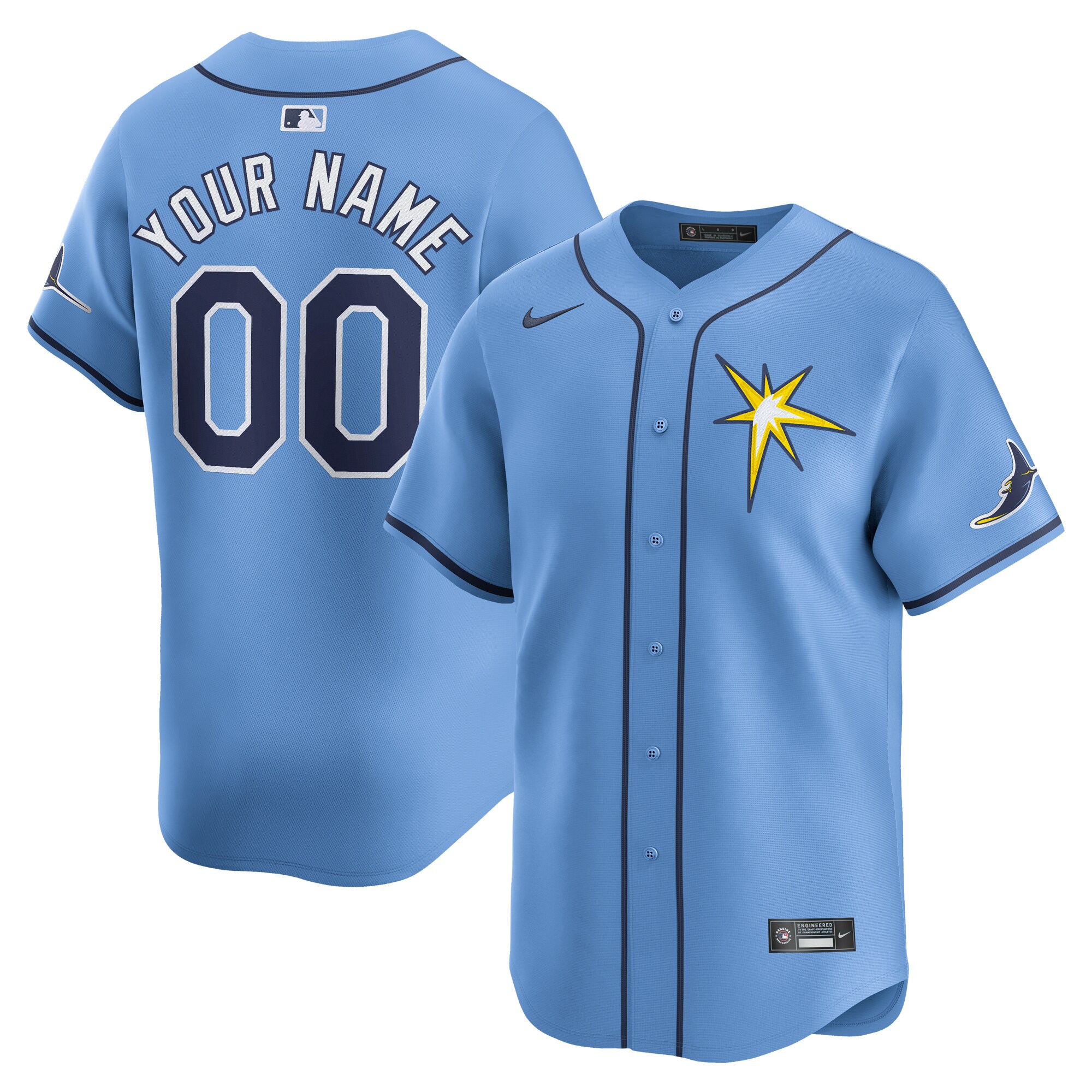 Tampa Bay Rays Alternate Limited Custom Jersey\u00c2\u00a0\u00e2\u20ac\u201c Light Blue