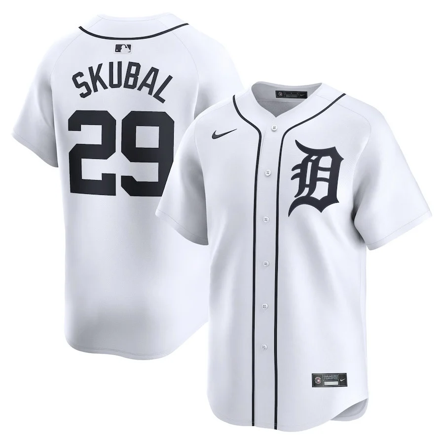 Tarik Skubal 29 Detroit Tigers Home Limited Player Men Jersey - White