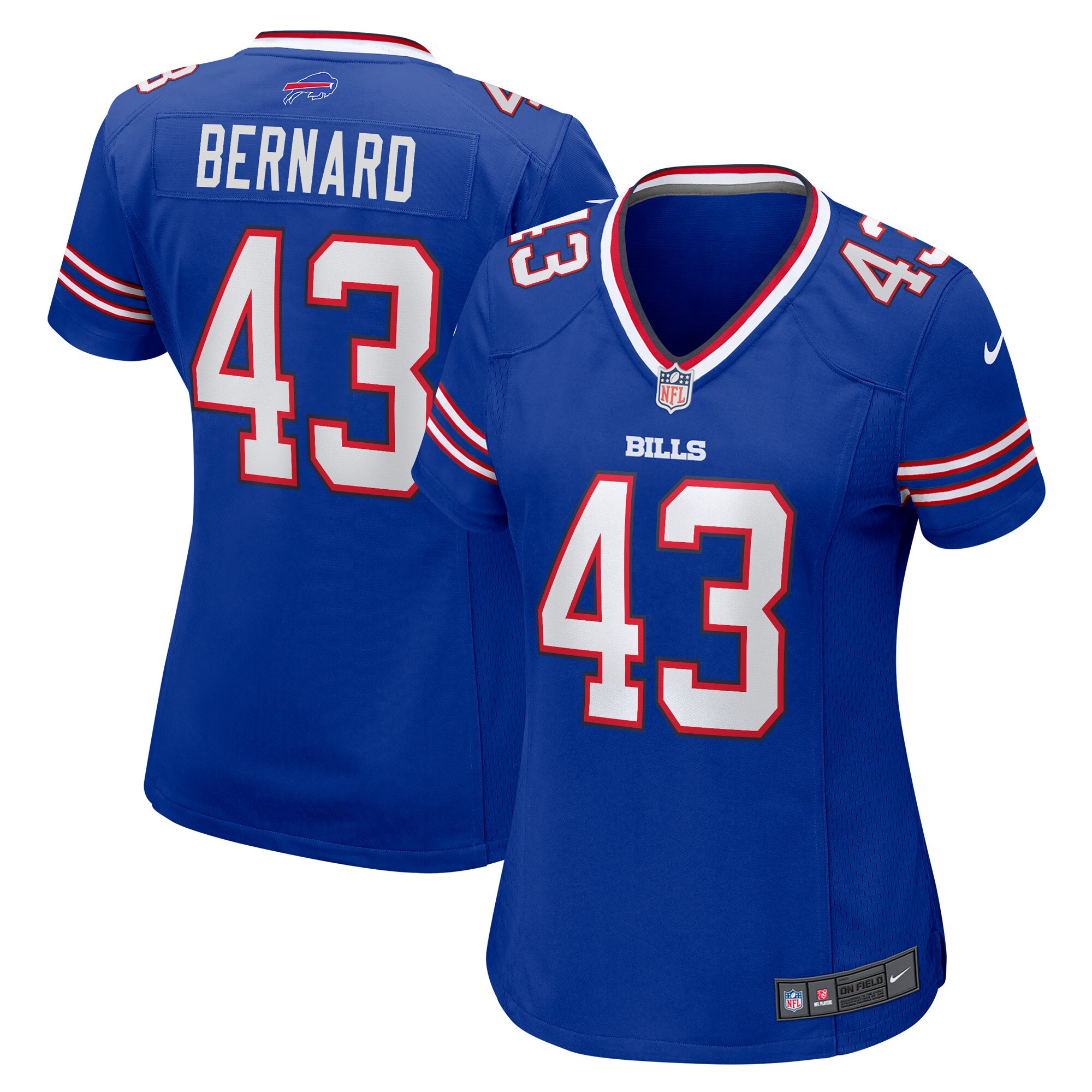 Terrel Bernard Buffalo Bills Women's Game Player Jersey - Royal