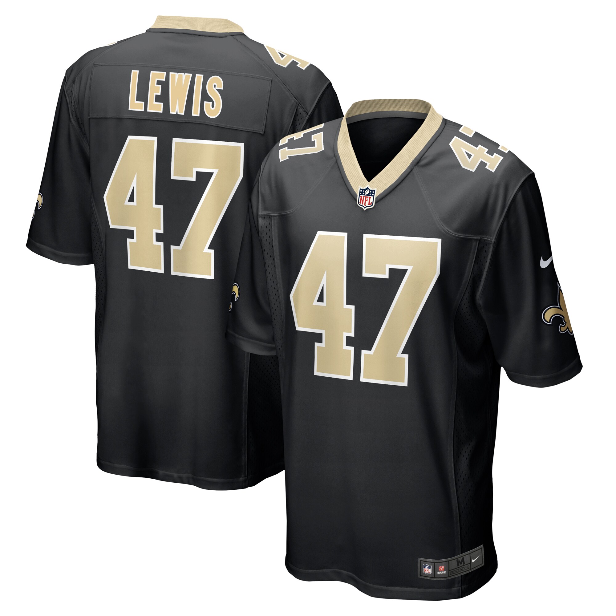 Terrell Lewis New Orleans Saints Game Jersey - Black