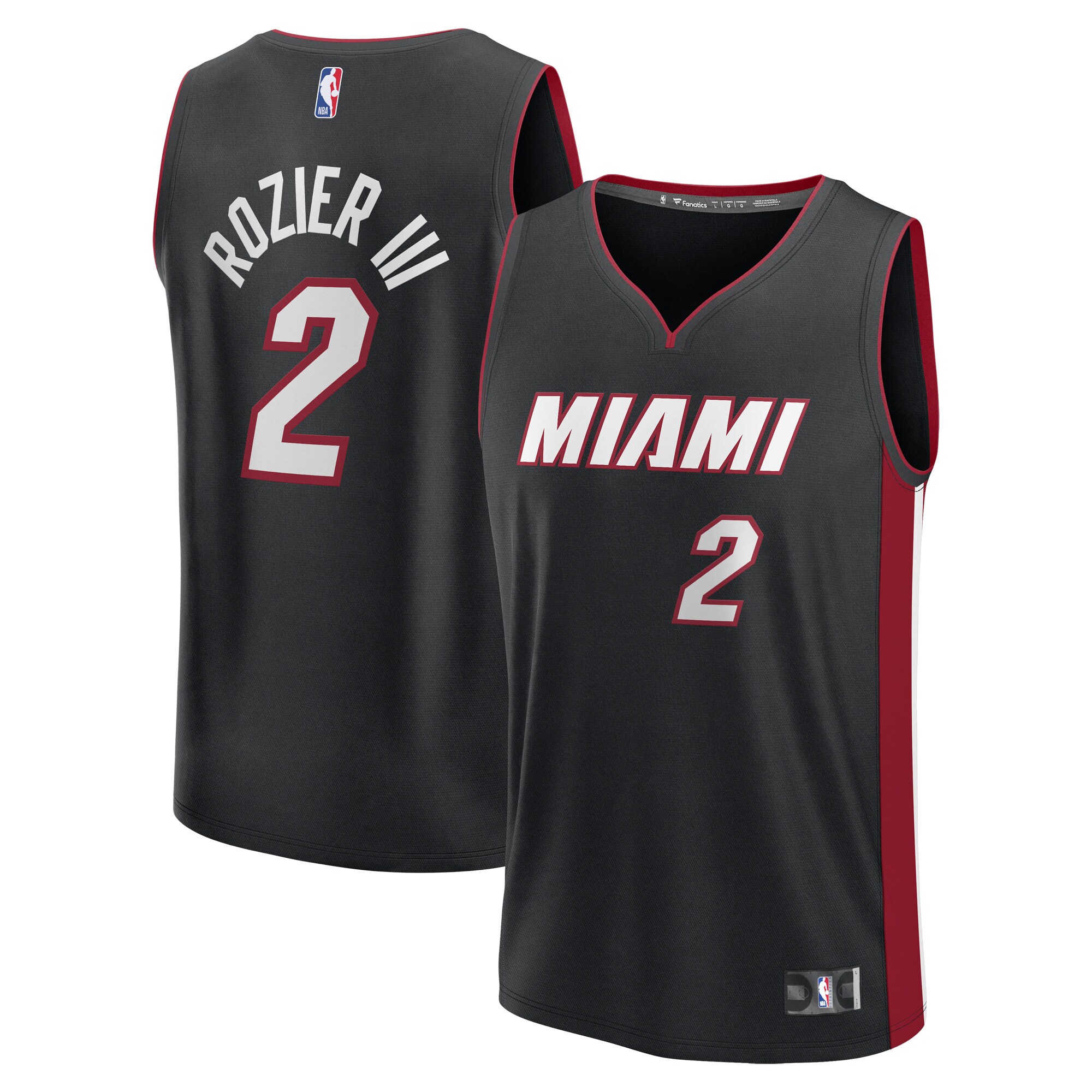 Terry Rozier Miami Heat Fanatics Fast Break Player Jersey - Icon Edition - Black