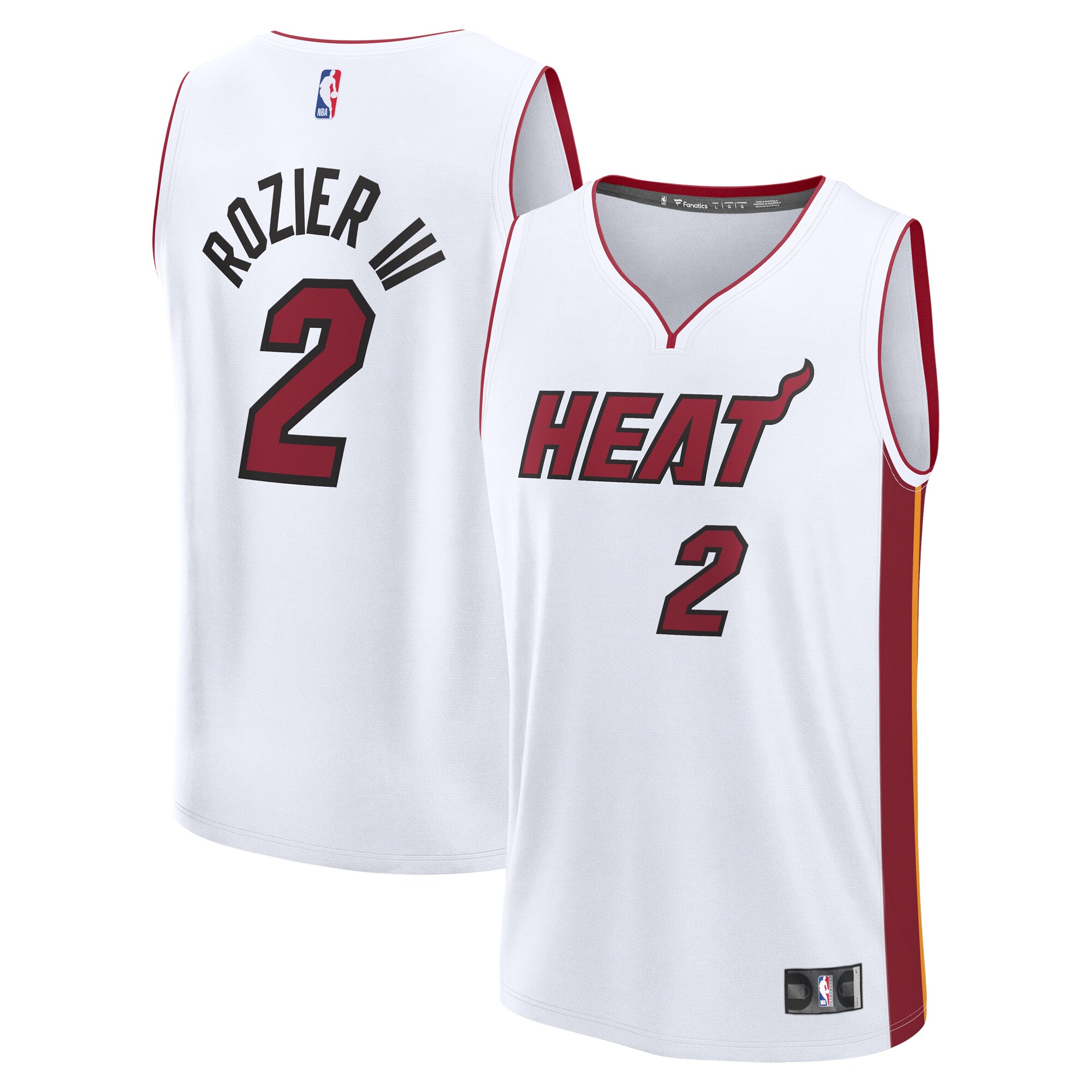 Terry Rozier Miami Heat Fanatics Youth Fast Break Player Jersey - Association Edition - White