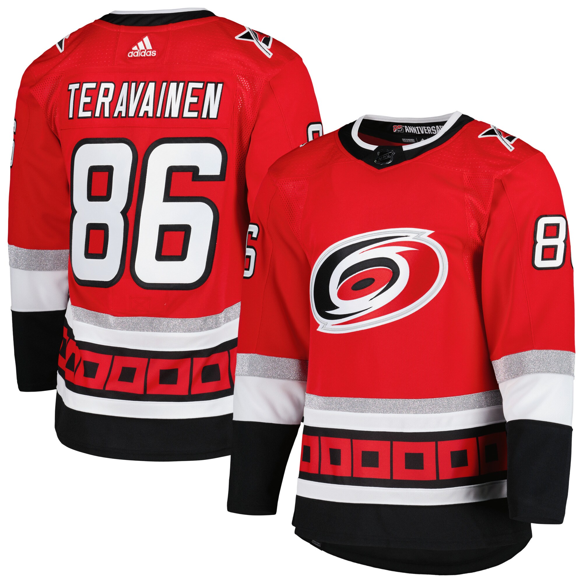 Teuvo Teravainen Carolina Hurricanes adidas Primegreen Authentic Player Jersey - Red