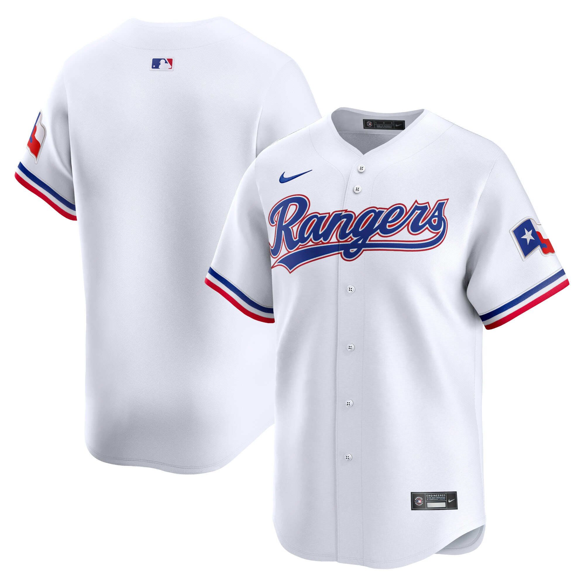 Texas Rangers Youth Home Limited Jersey - White
