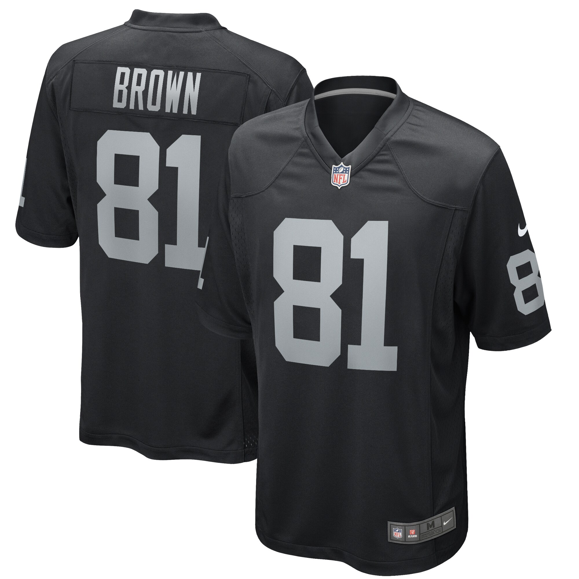 Tim Brown Las Vegas Raiders Game Retired Player Jersey - Black