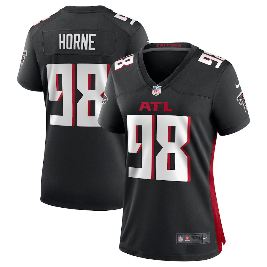 Timmy Horne 98 Atlanta Falcons Game Women Jersey - Black