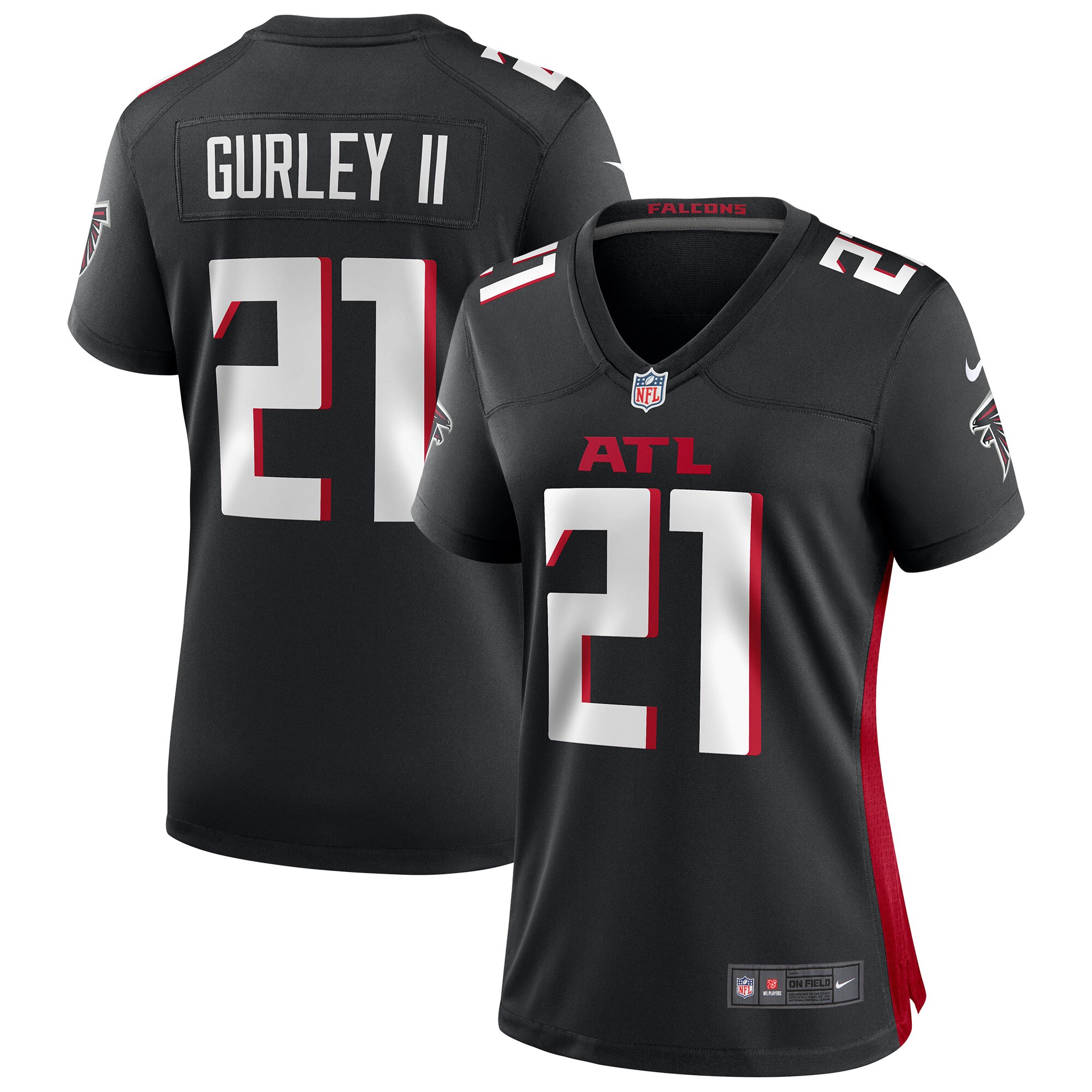 Todd Gurley II Atlanta Falcons Women's Game Jersey - Black