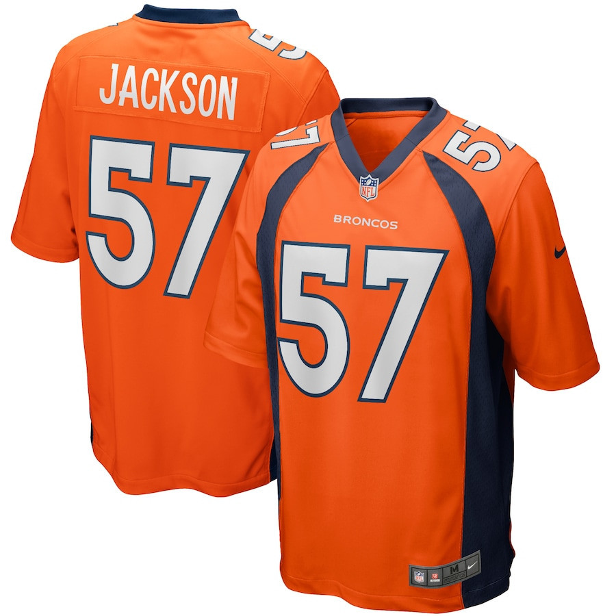Tom Jackson 57 Denver Broncos Men Game Retired Jersey - Orange
