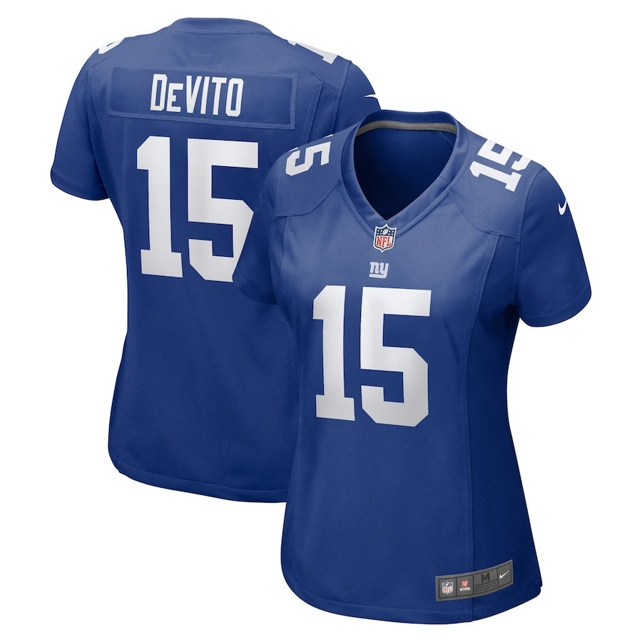 Tommy DeVito 15 New York Giants Women Game Jersey - Royal