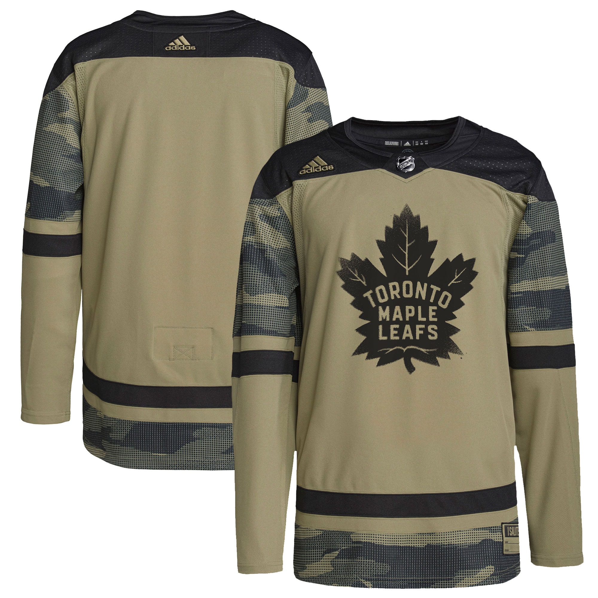 Toronto Maple Leafs adidas Logo Military Appreciation Team Authentic Practice Jersey - Camo