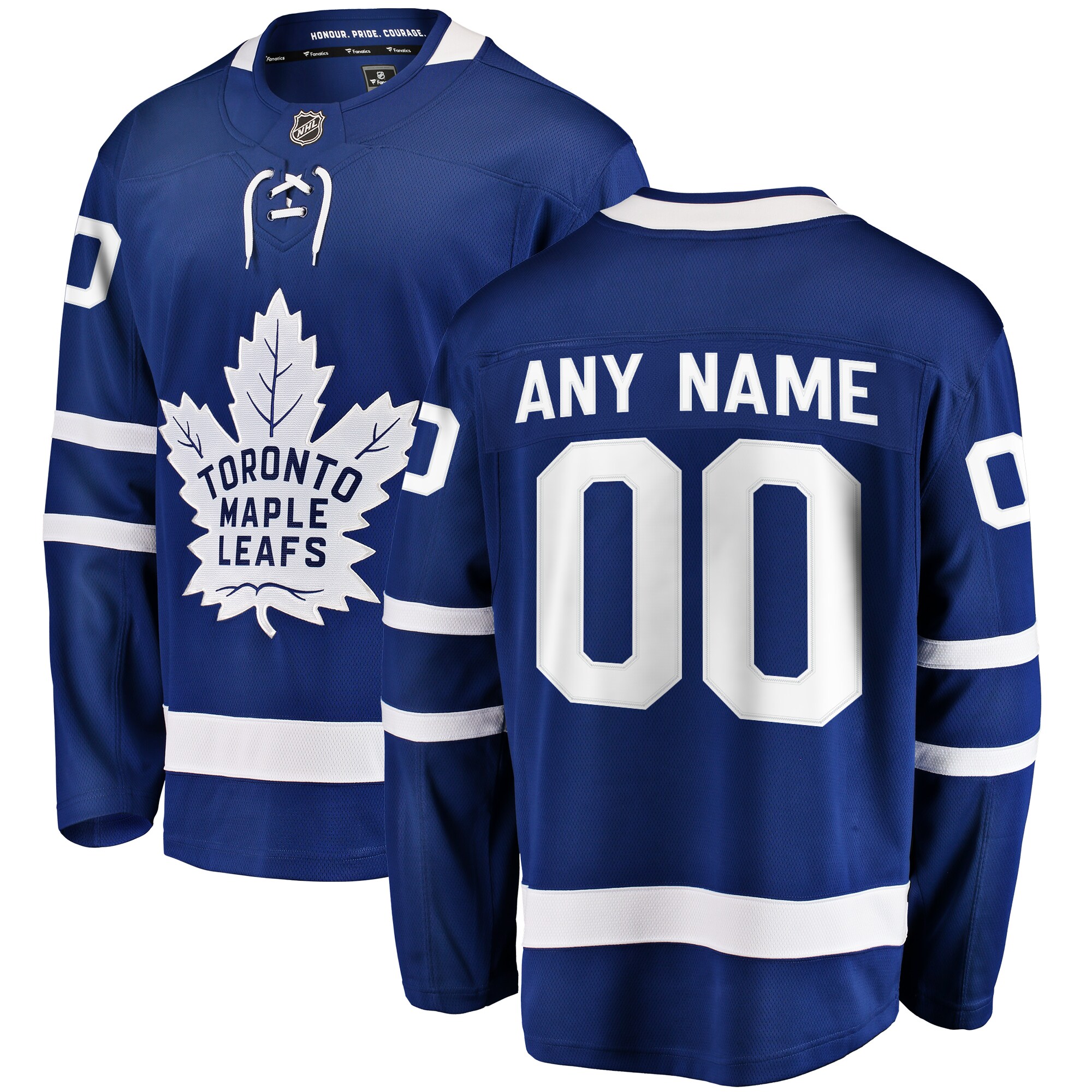 Toronto Maple Leafs Fanatics Home Breakaway Custom Jersey - Blue